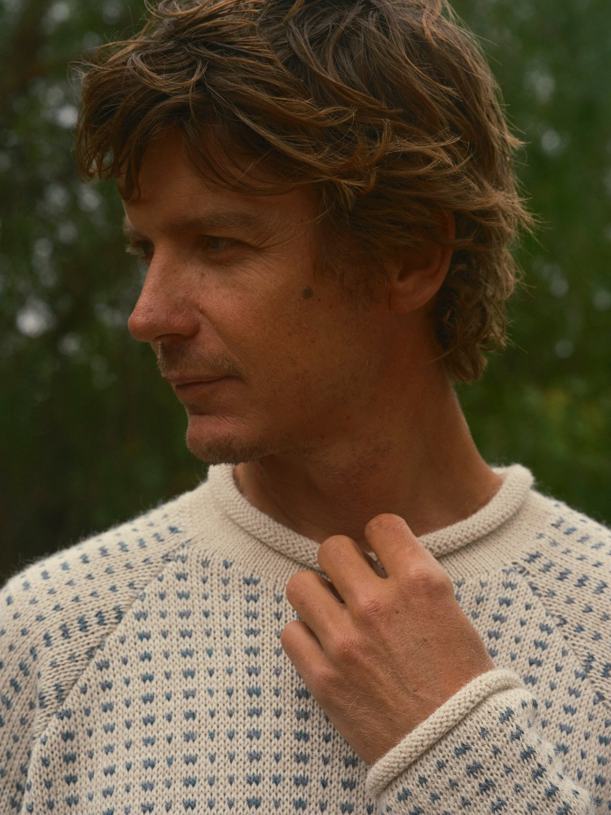 Birdseye Fisherman Sweater - S - Mollusk Surf Shop