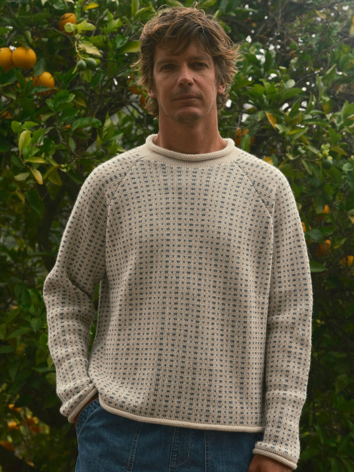 Birdseye Fisherman Sweater - S - Mollusk Surf Shop