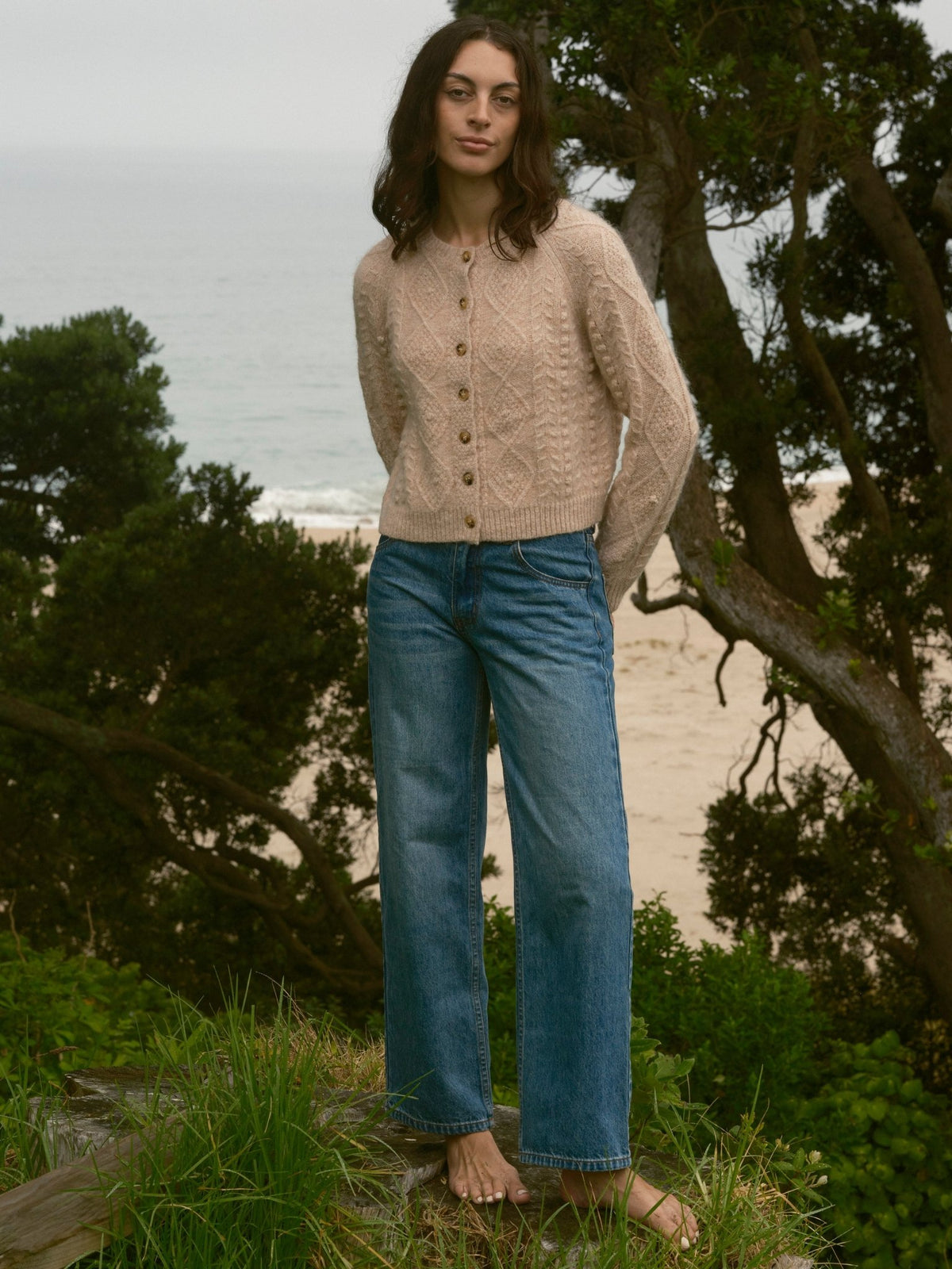 Cable Cardigan - XS - Mollusk Surf Shop
