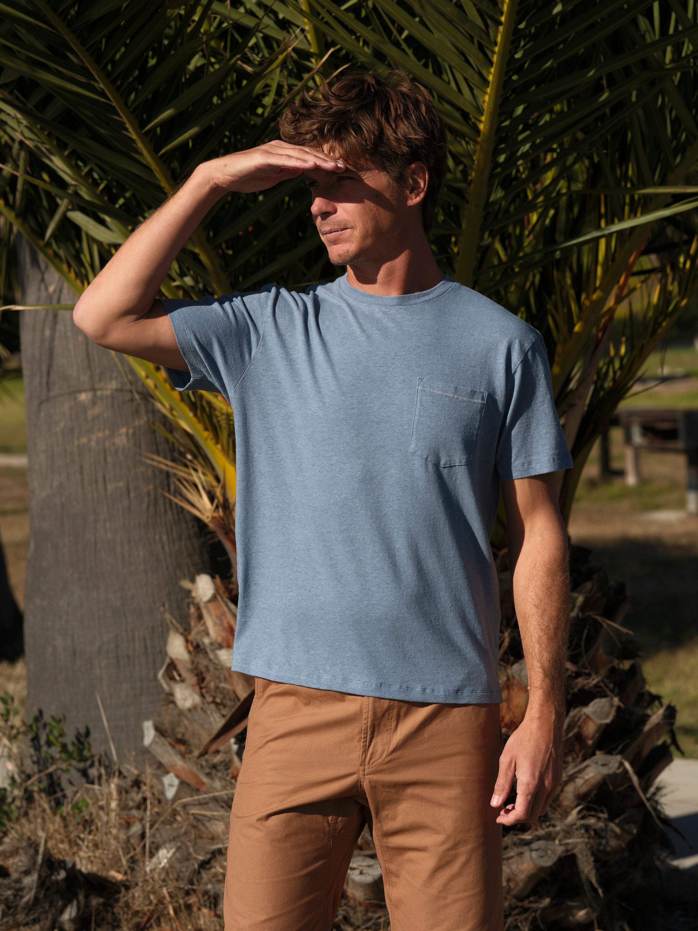 Hemp Pocket Tee - S - Mollusk Surf Shop