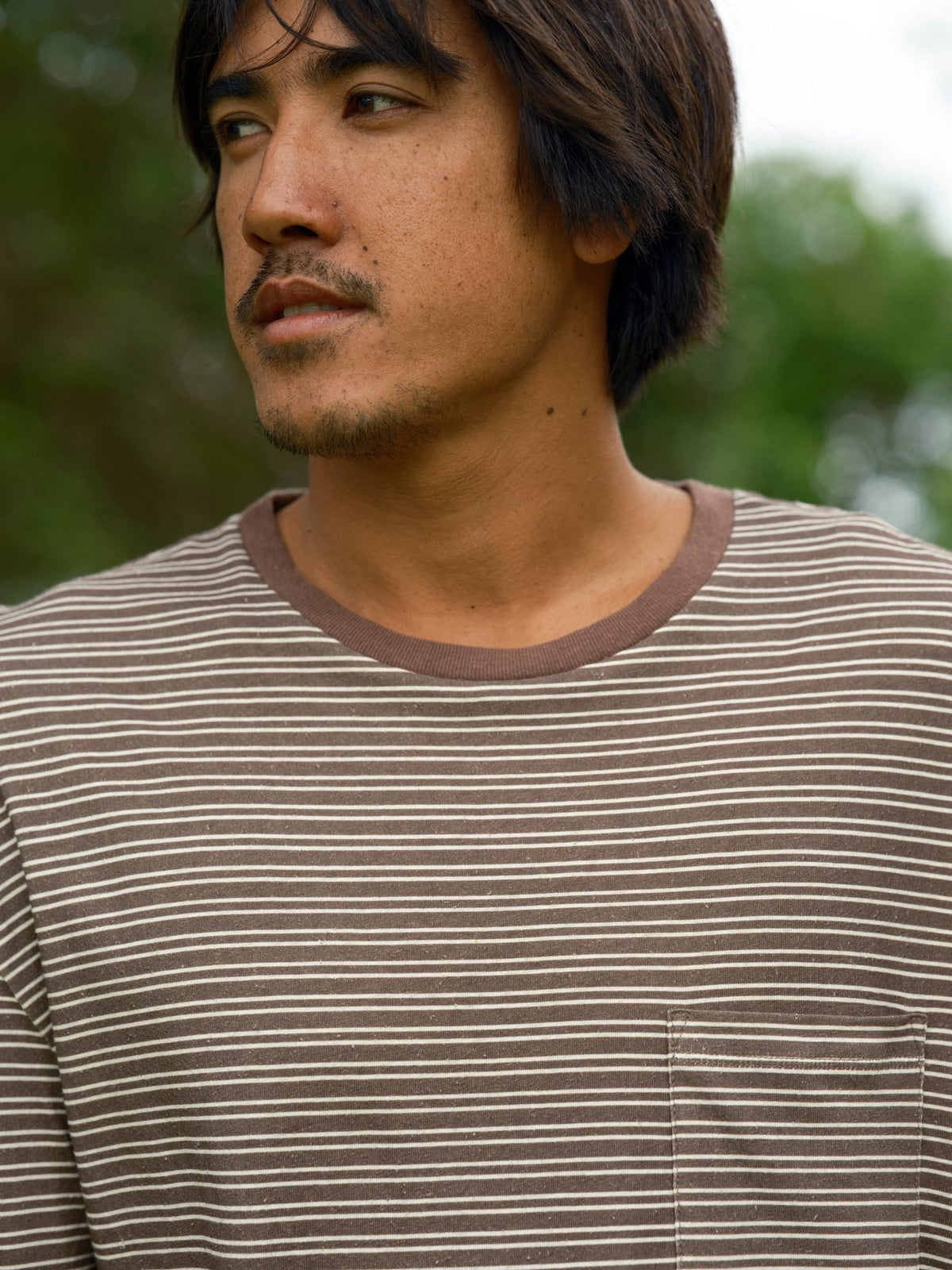 Hemp Striped Long Sleeve - S - Mollusk Surf Shop
