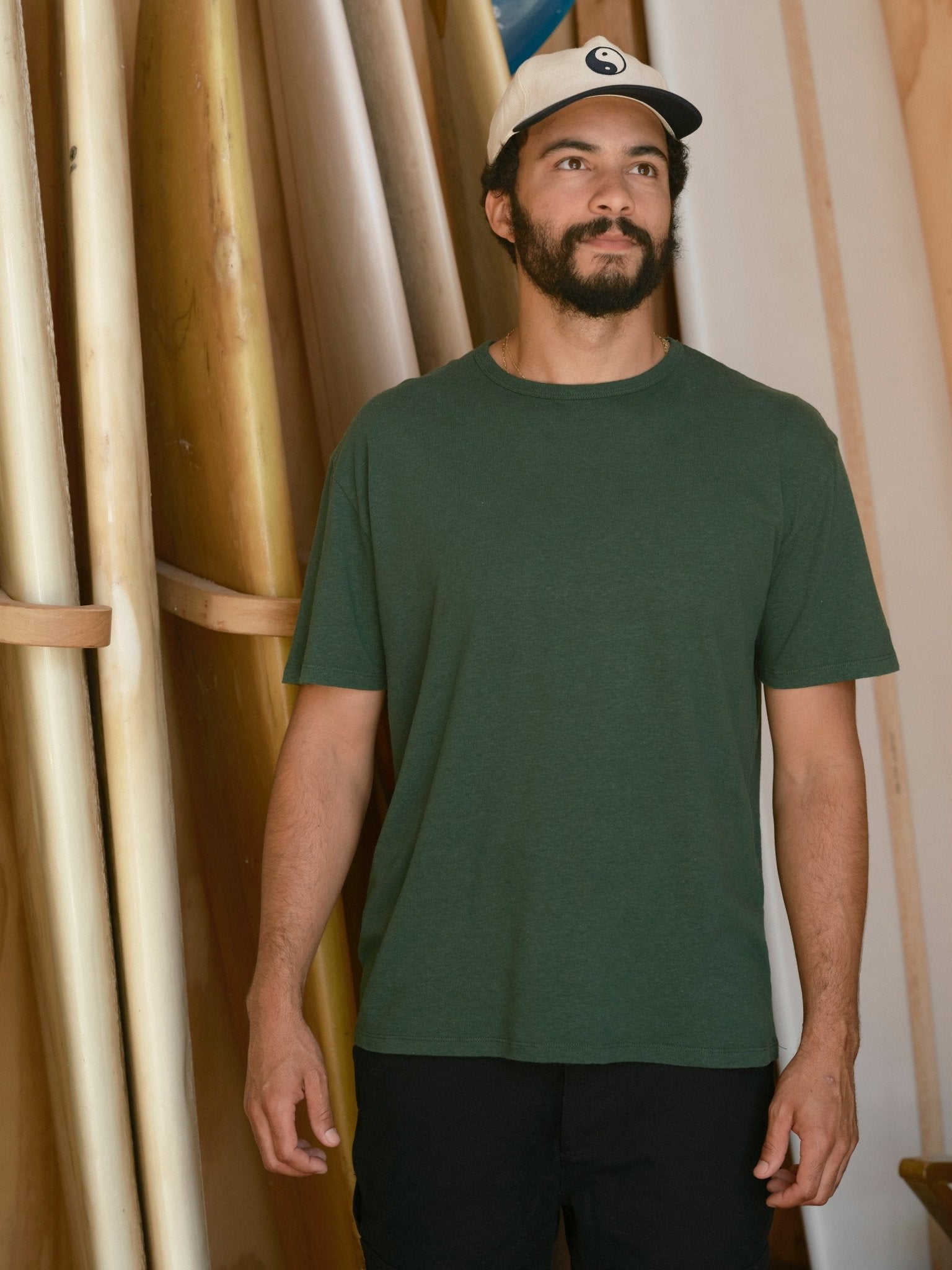 Hemp Tee - Forest - Mollusk Surf Shop
