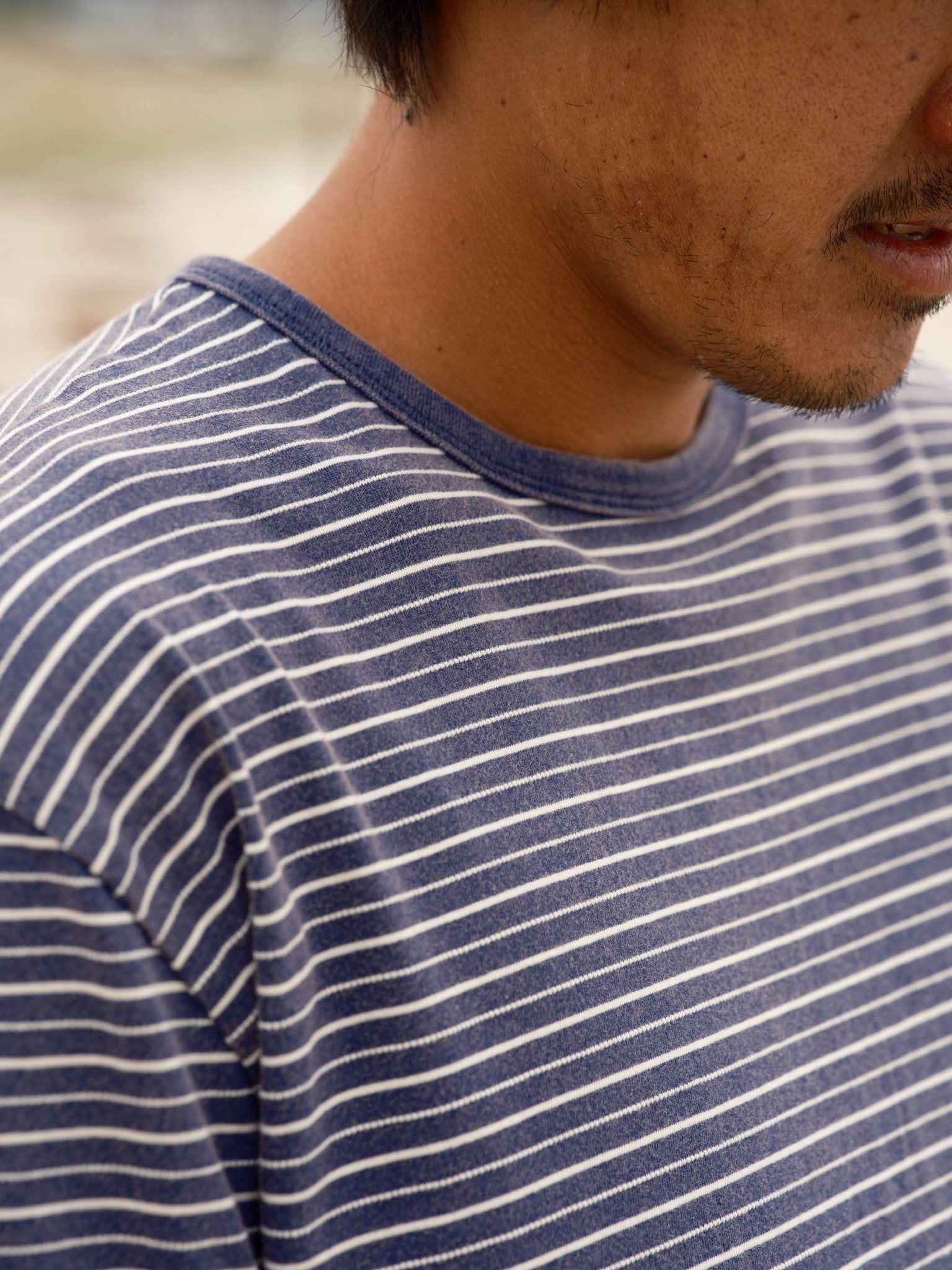 Jacquard Stripe Tee - S - Mollusk Surf Shop