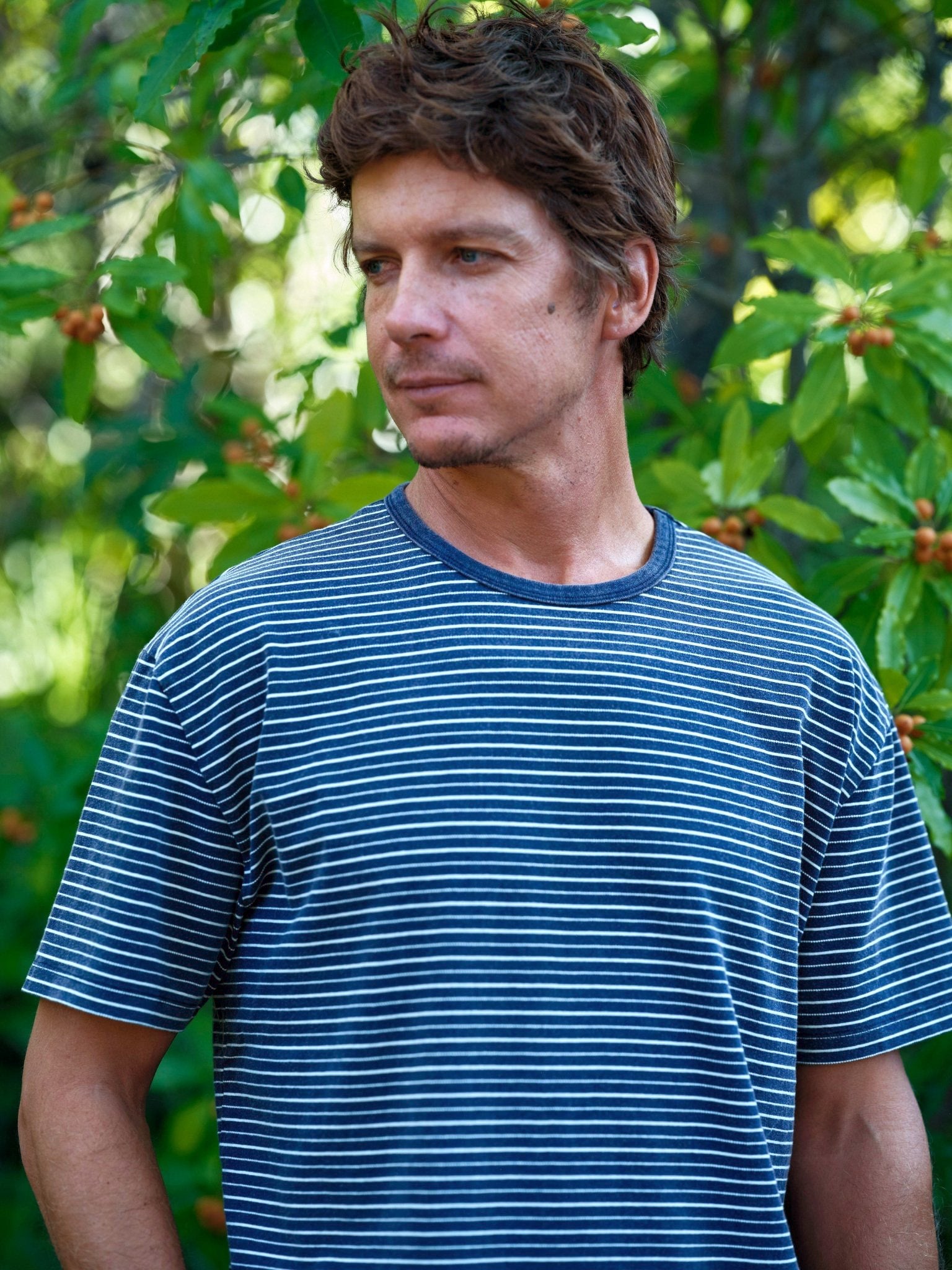 Jacquard Stripe Tee - S - Mollusk Surf Shop