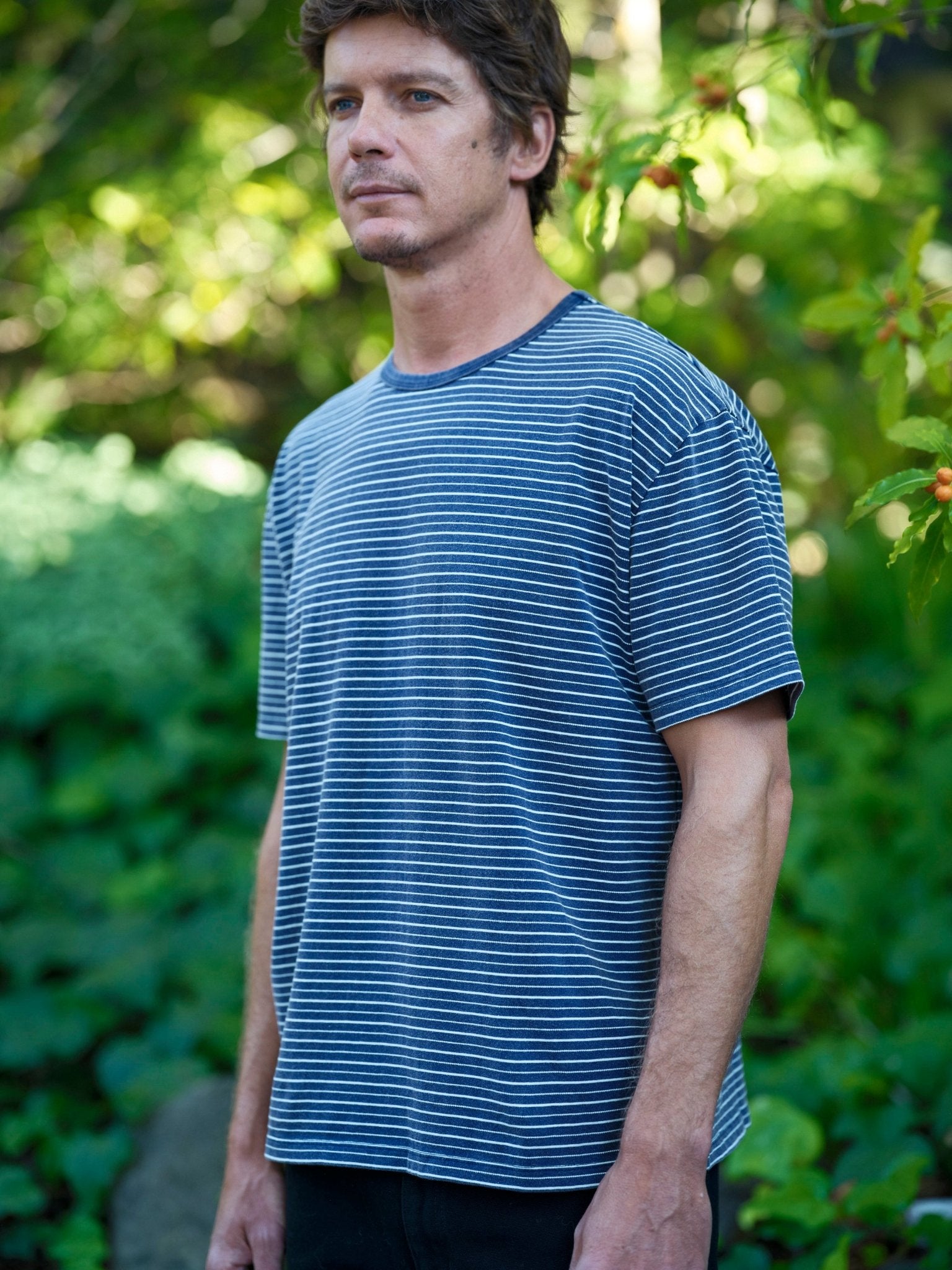 Jacquard Stripe Tee - S - Mollusk Surf Shop