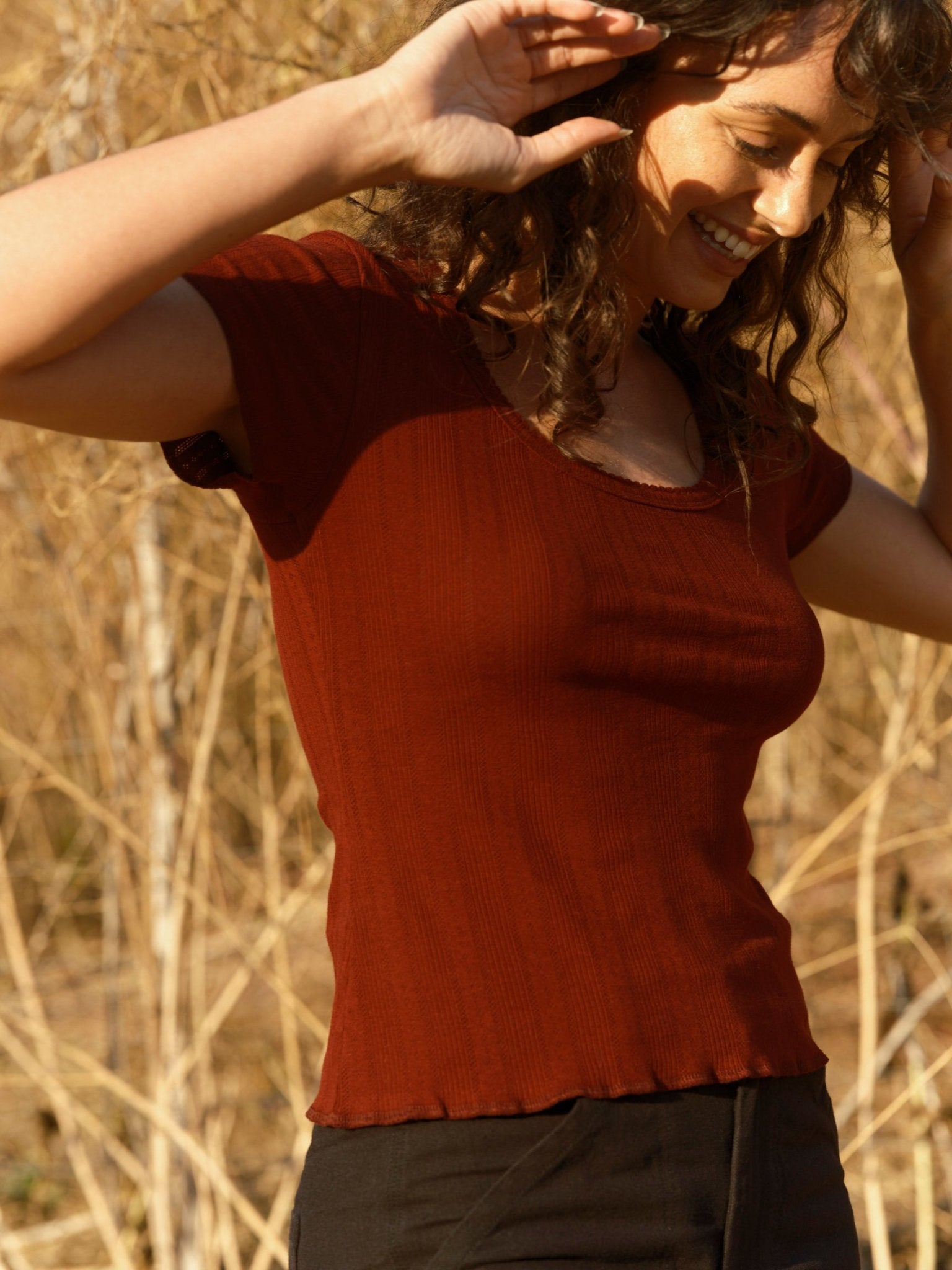 Pointelle Tee - XS - Mollusk Surf Shop