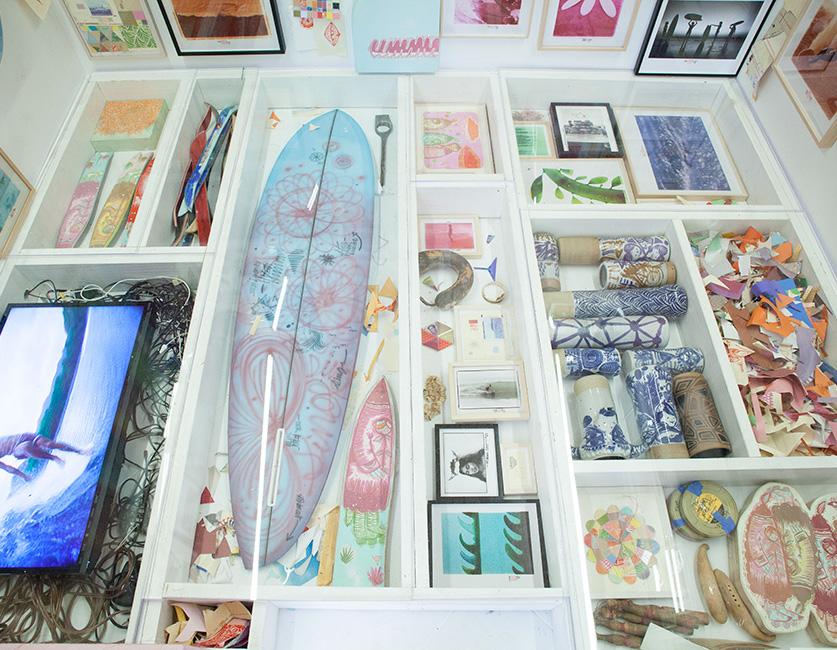 Gallery Views from Thomas Campbell's "Overwhelming Colorfast" - Mollusk Surf Shop