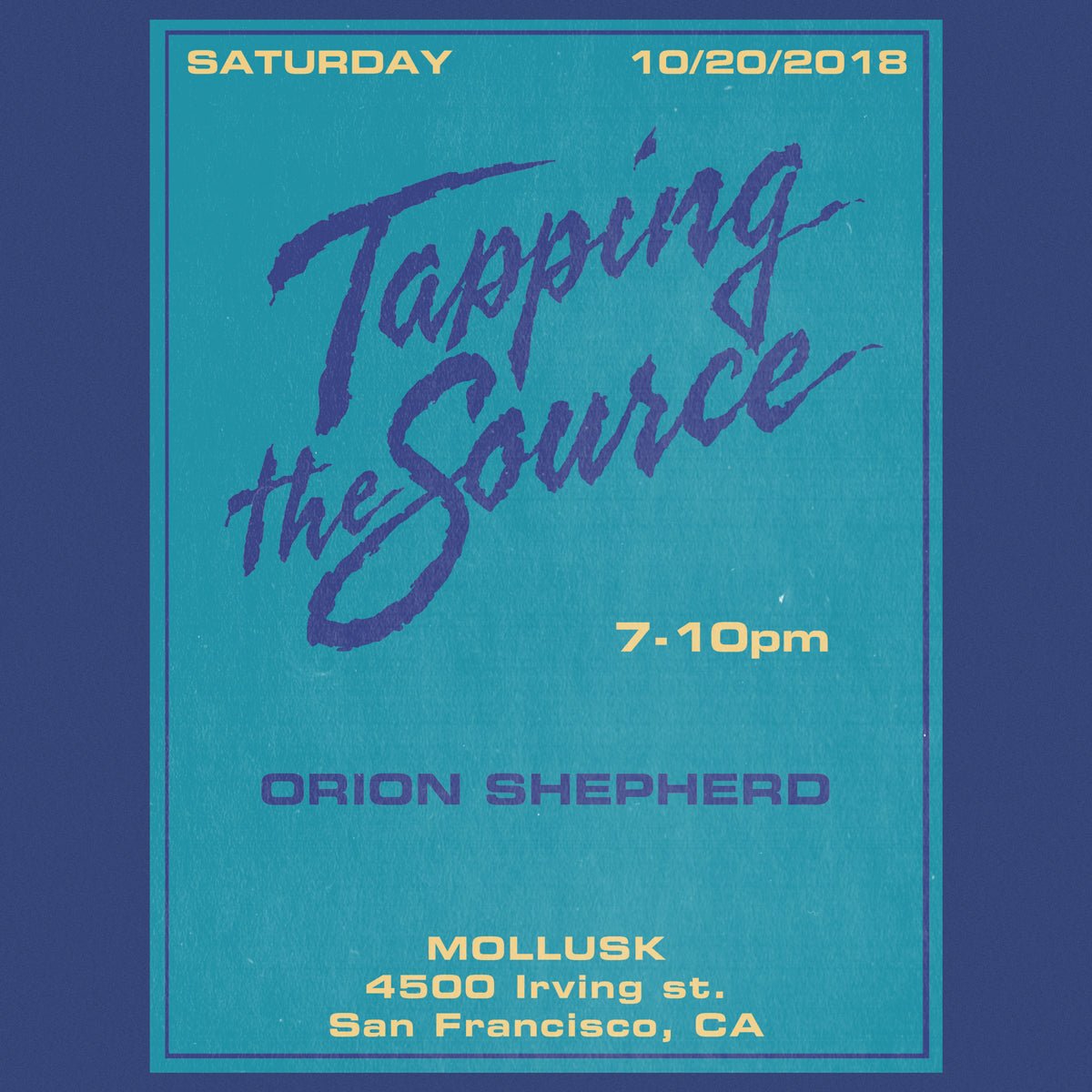 "Tapping The Source" - an exhibition by Orion Shepherd - Mollusk Surf Shop