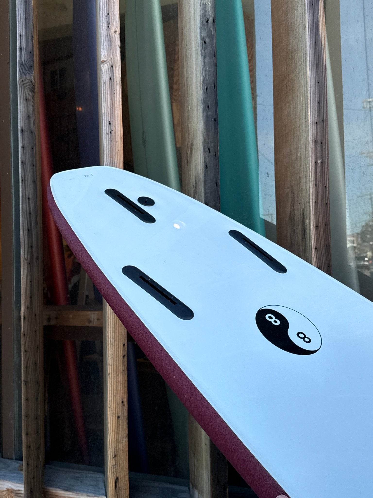 7'0 88 Surfboard - Burgundy - Mollusk Surf Shop - description