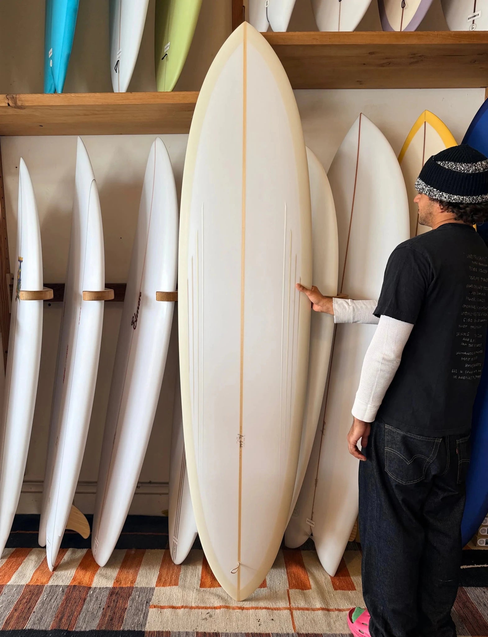 7'5 Jeff Svoboda Single Fin/Side bites - Mollusk Surf Shop
