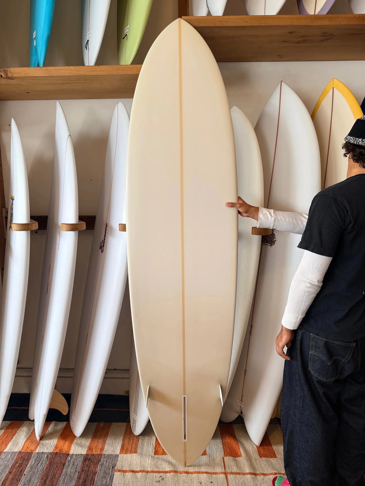 7'5 Jeff Svoboda Single Fin/Side bites - Mollusk Surf Shop