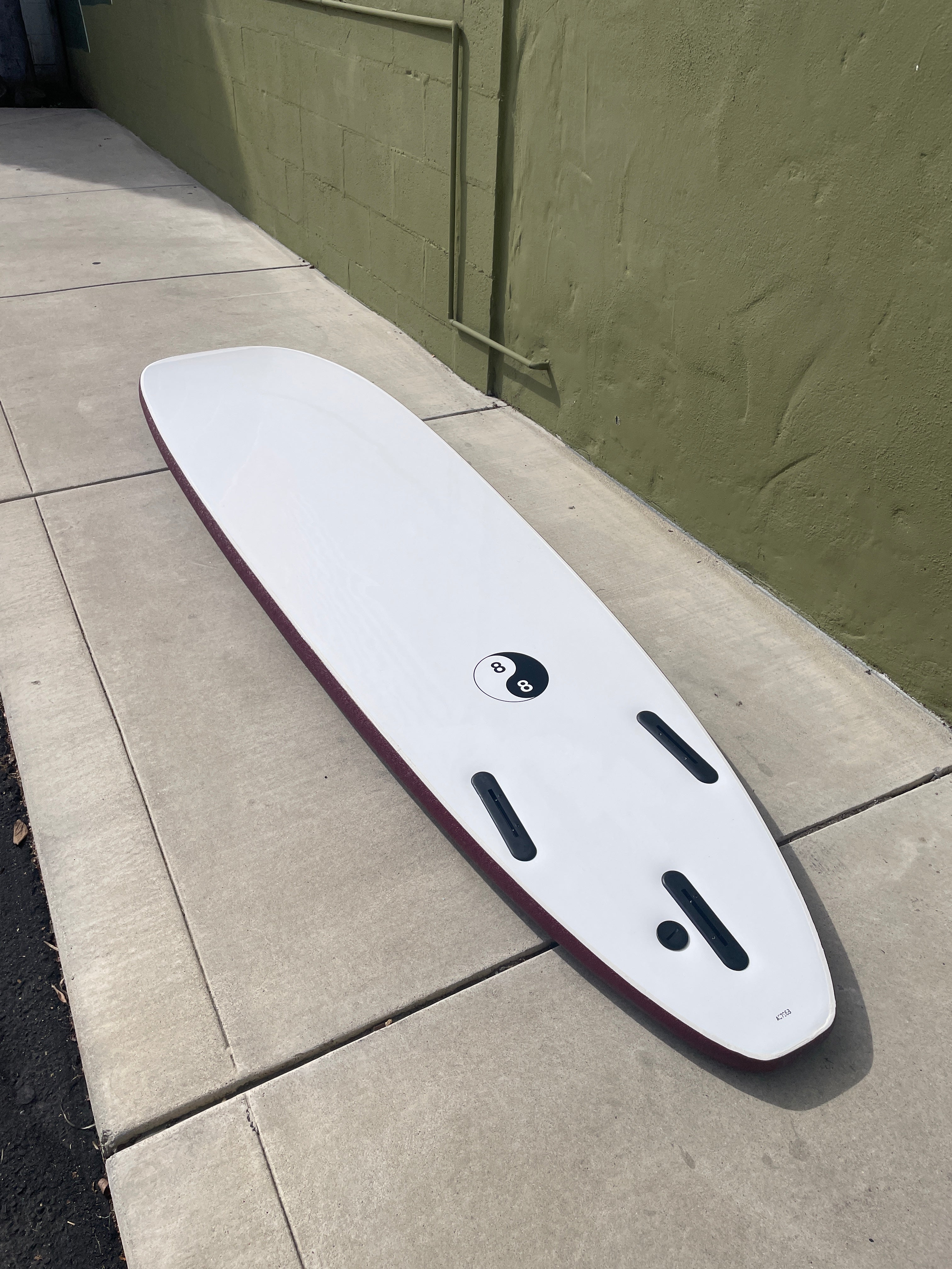 8'0 88 Soft Top - Maroon - Mollusk Surf Shop