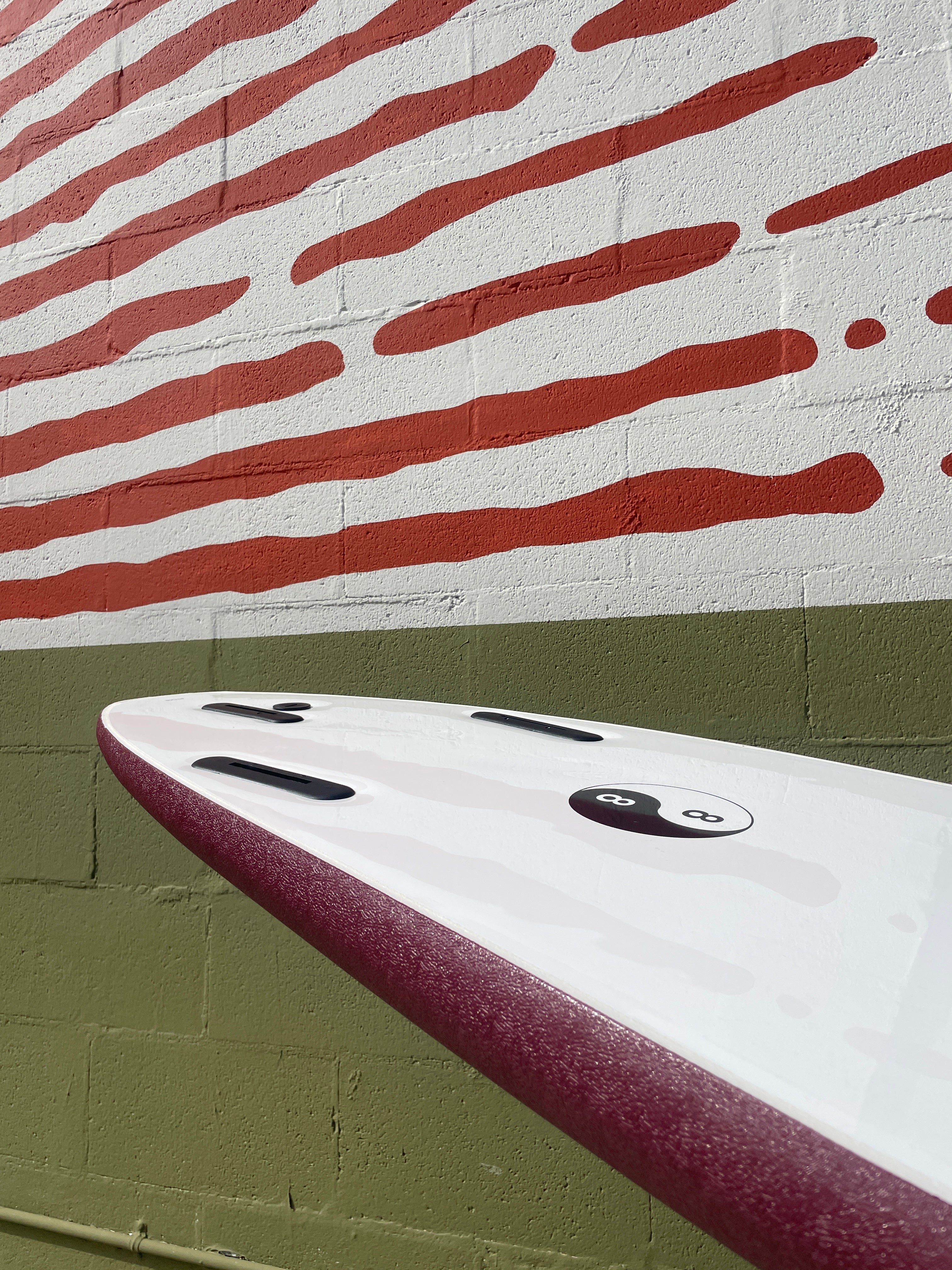 8'0 88 Soft Top - Maroon - Mollusk Surf Shop