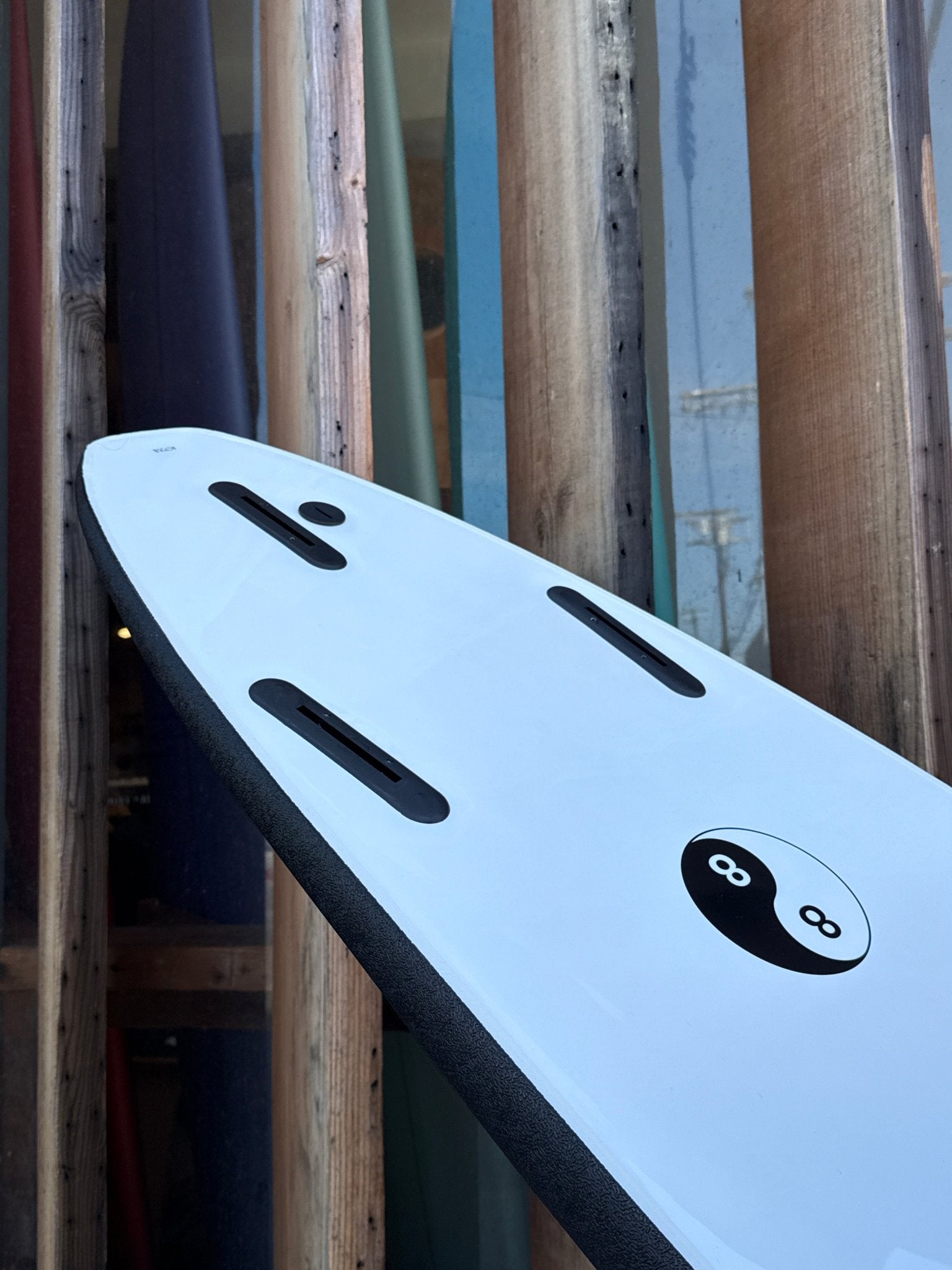 8'0 88 Surfboard ~ Black/Black - Mollusk Surf Shop - description