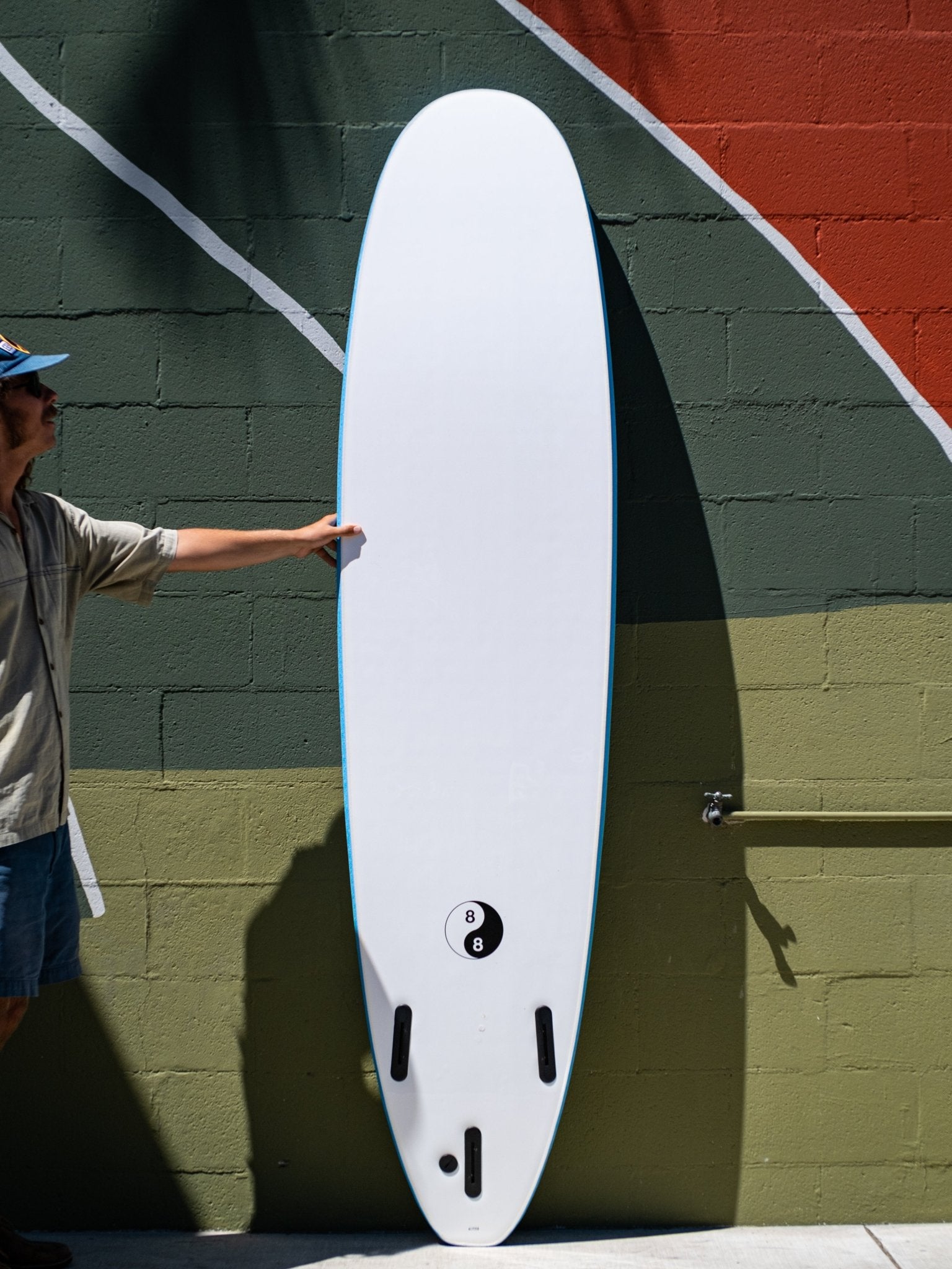 8'0 88 Surfboard ~ Blue/White - Mollusk Surf Shop