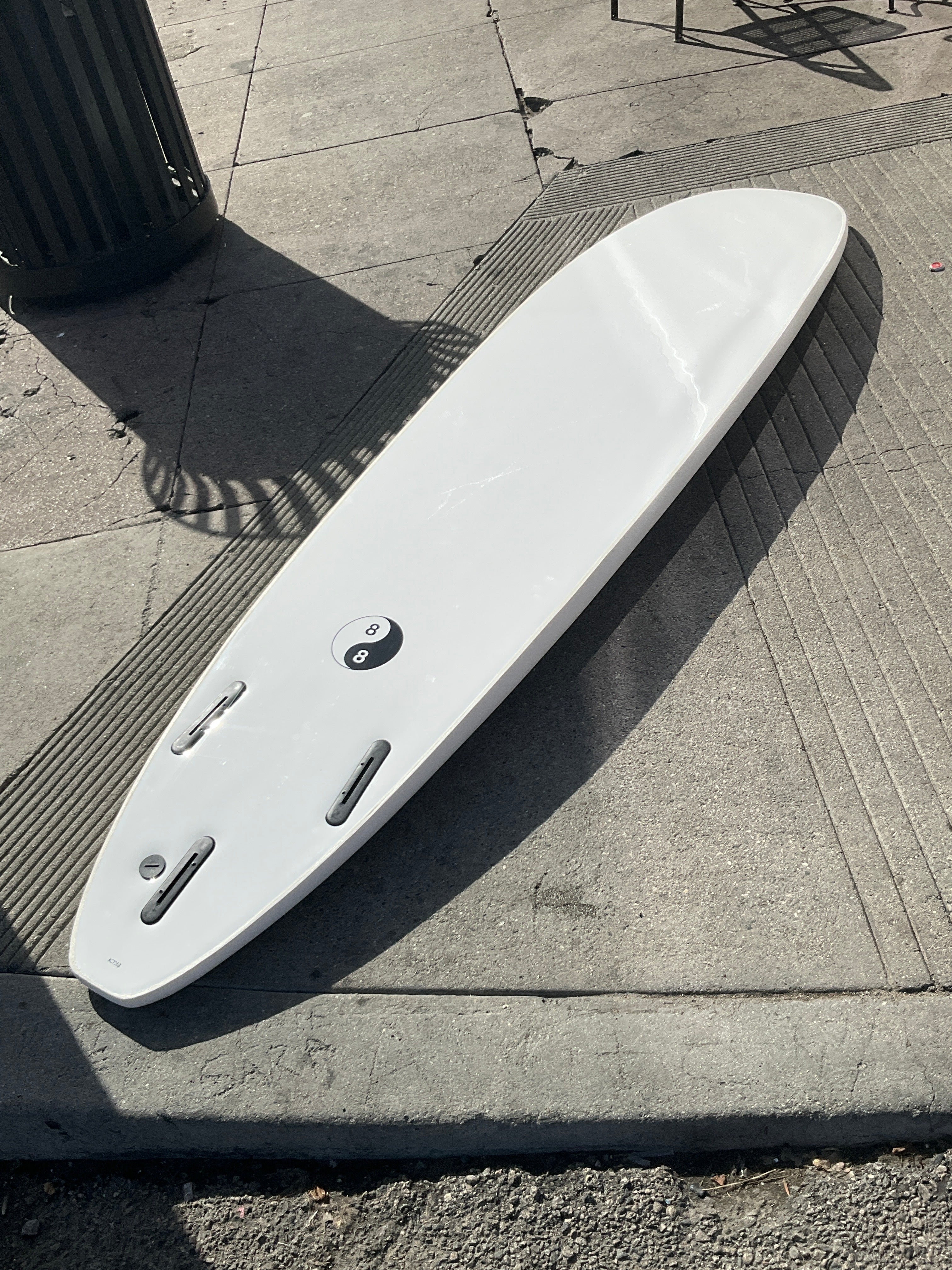 8'0 88 Surfboard ~ White/White - Mollusk Surf Shop