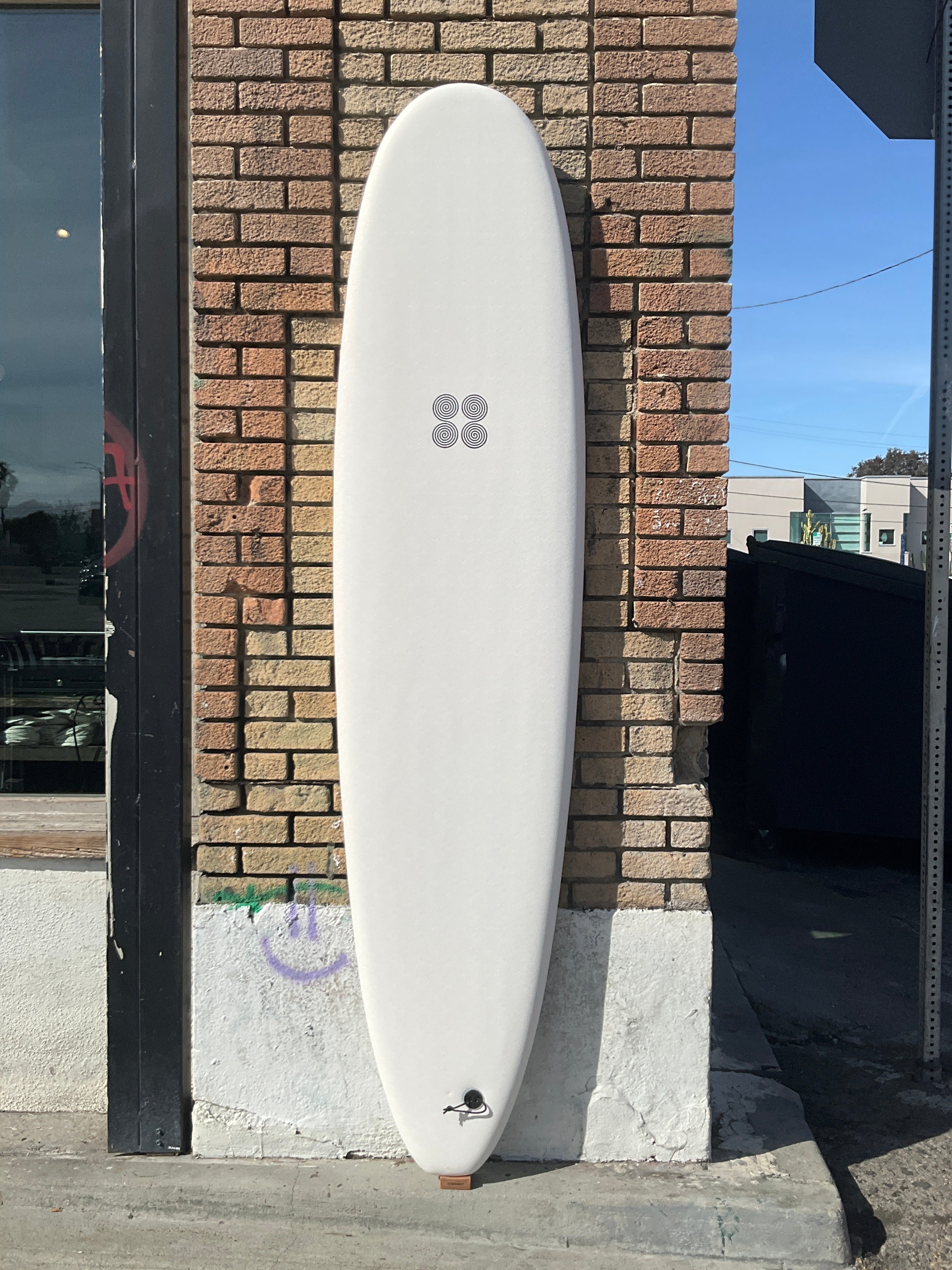 8'0 88 Surfboard ~ White/White - Mollusk Surf Shop