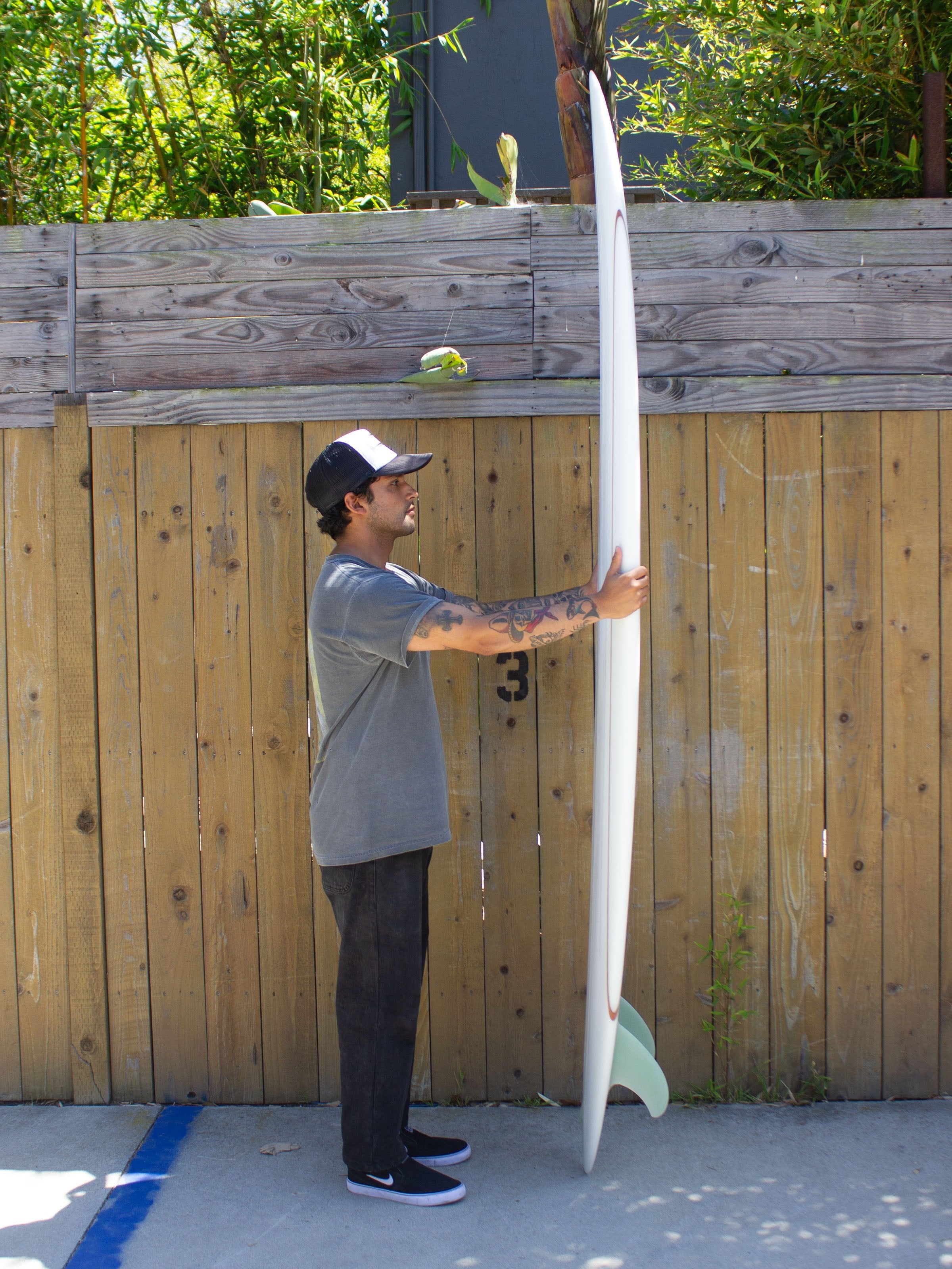 8'2 Jeff Svoboda Twin Fin Triple Stringer - Mollusk Surf Shop