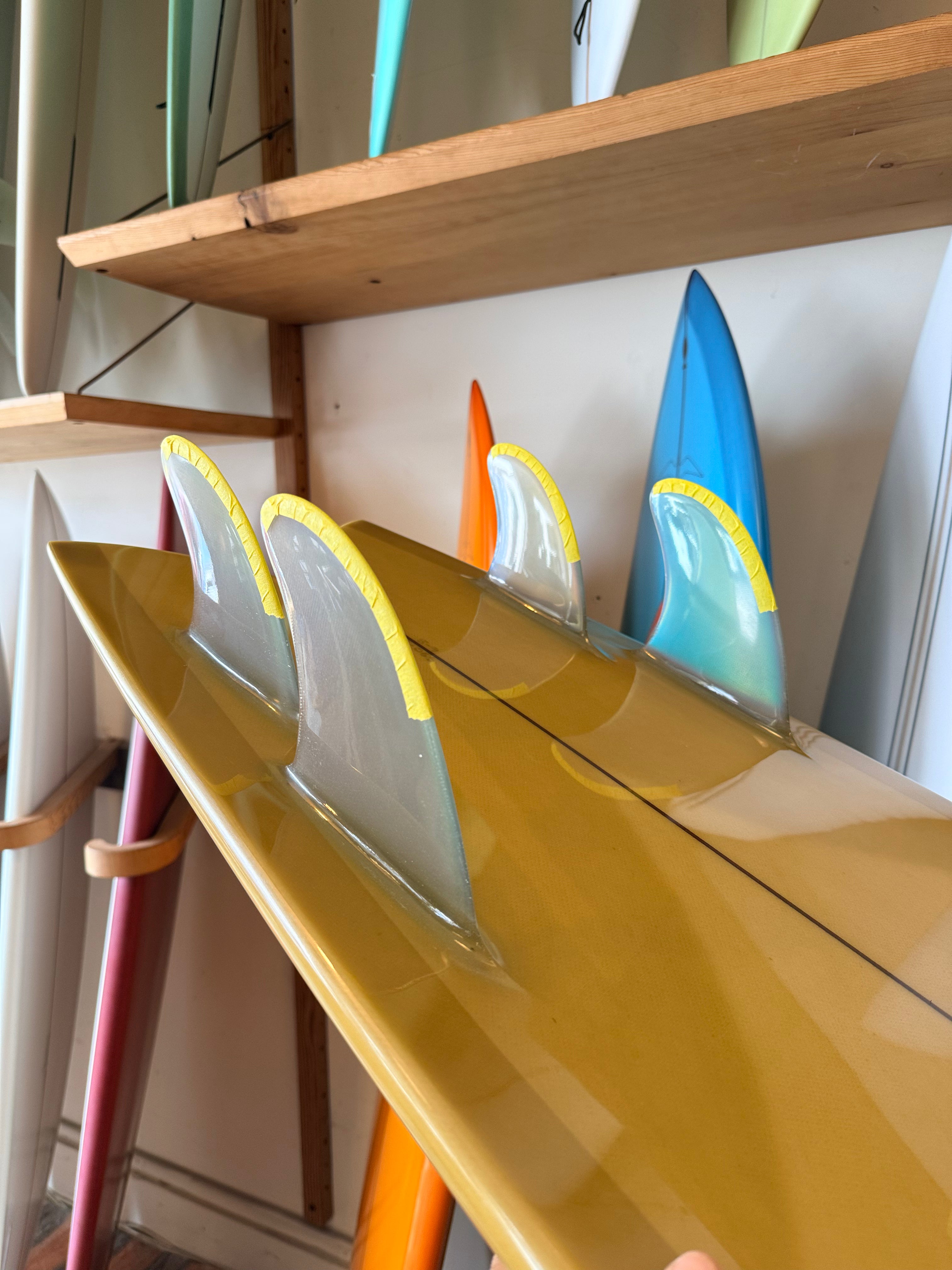 5'9 Steve Lis Designs Quad Fish - description