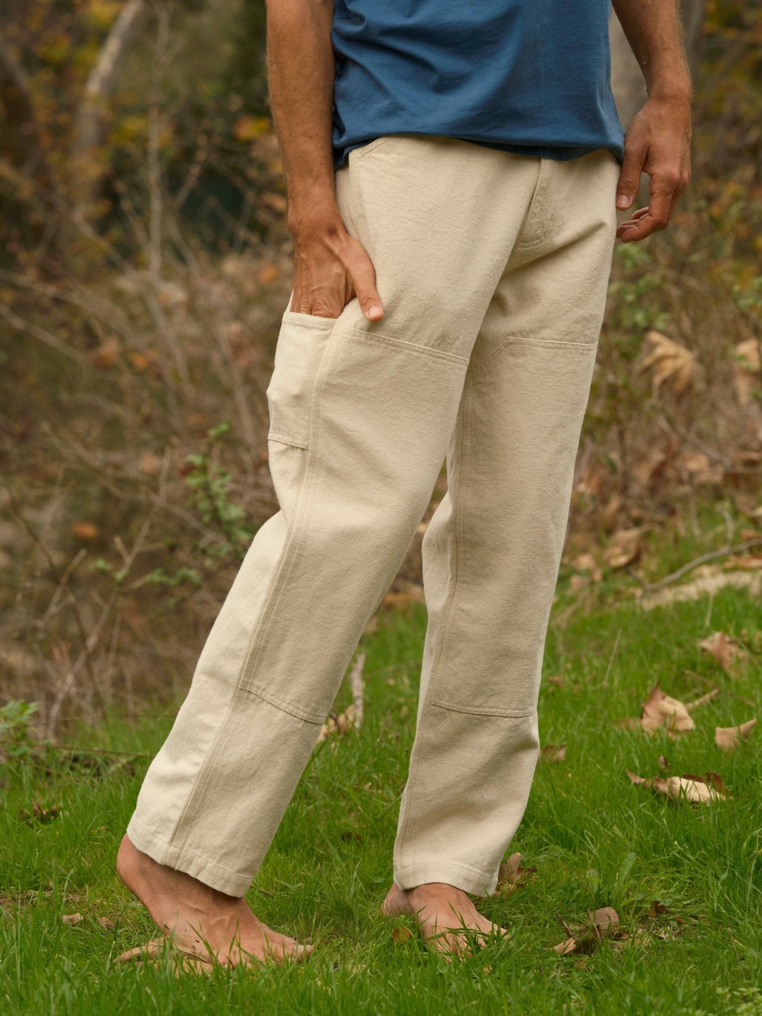 Canvas Work Pants - Almond - Mollusk Surf Shop