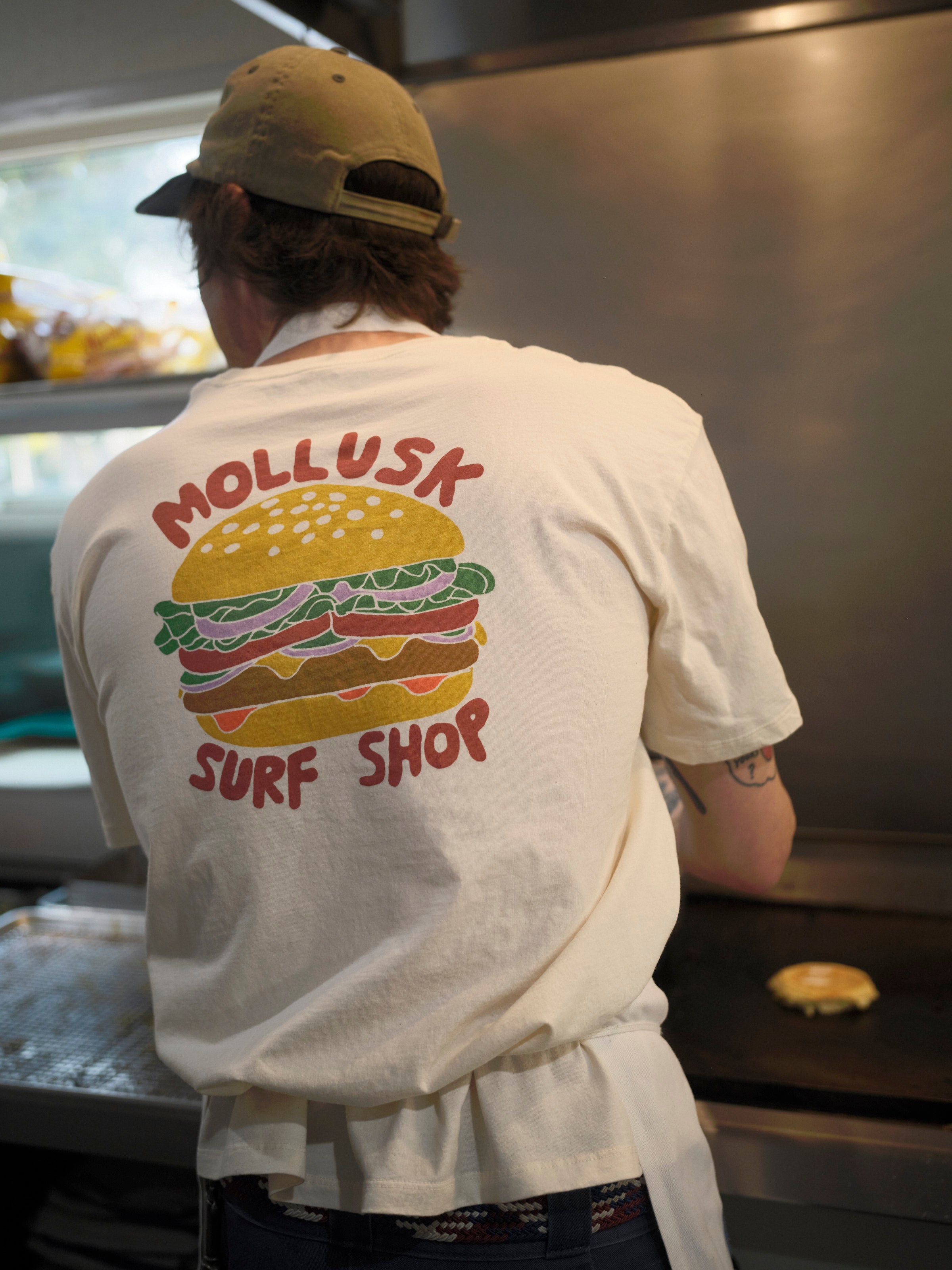 Cheeseburger Tee - S - Mollusk Surf Shop