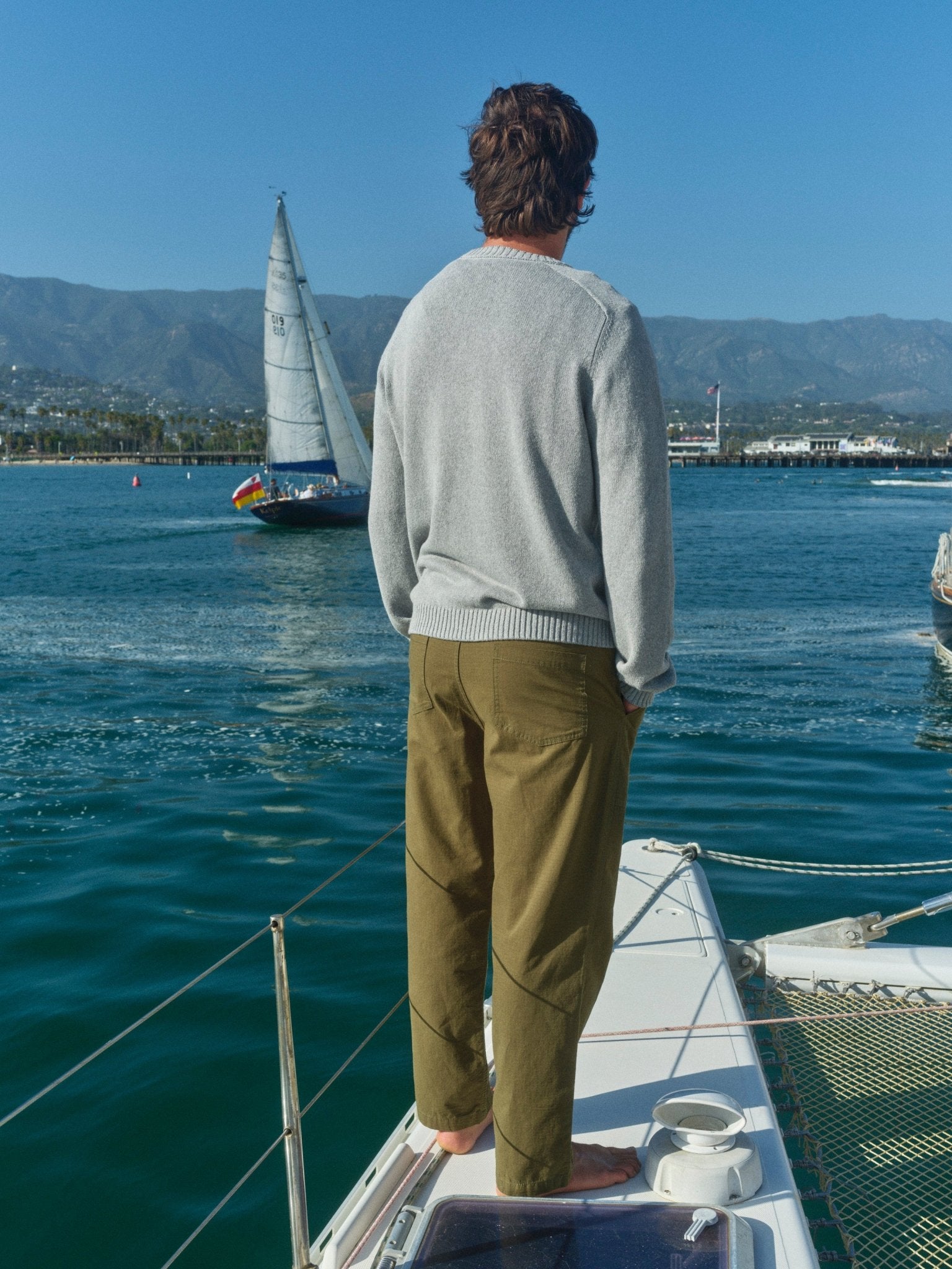 Cotton Cambridge Sweater - S - Mollusk Surf Shop