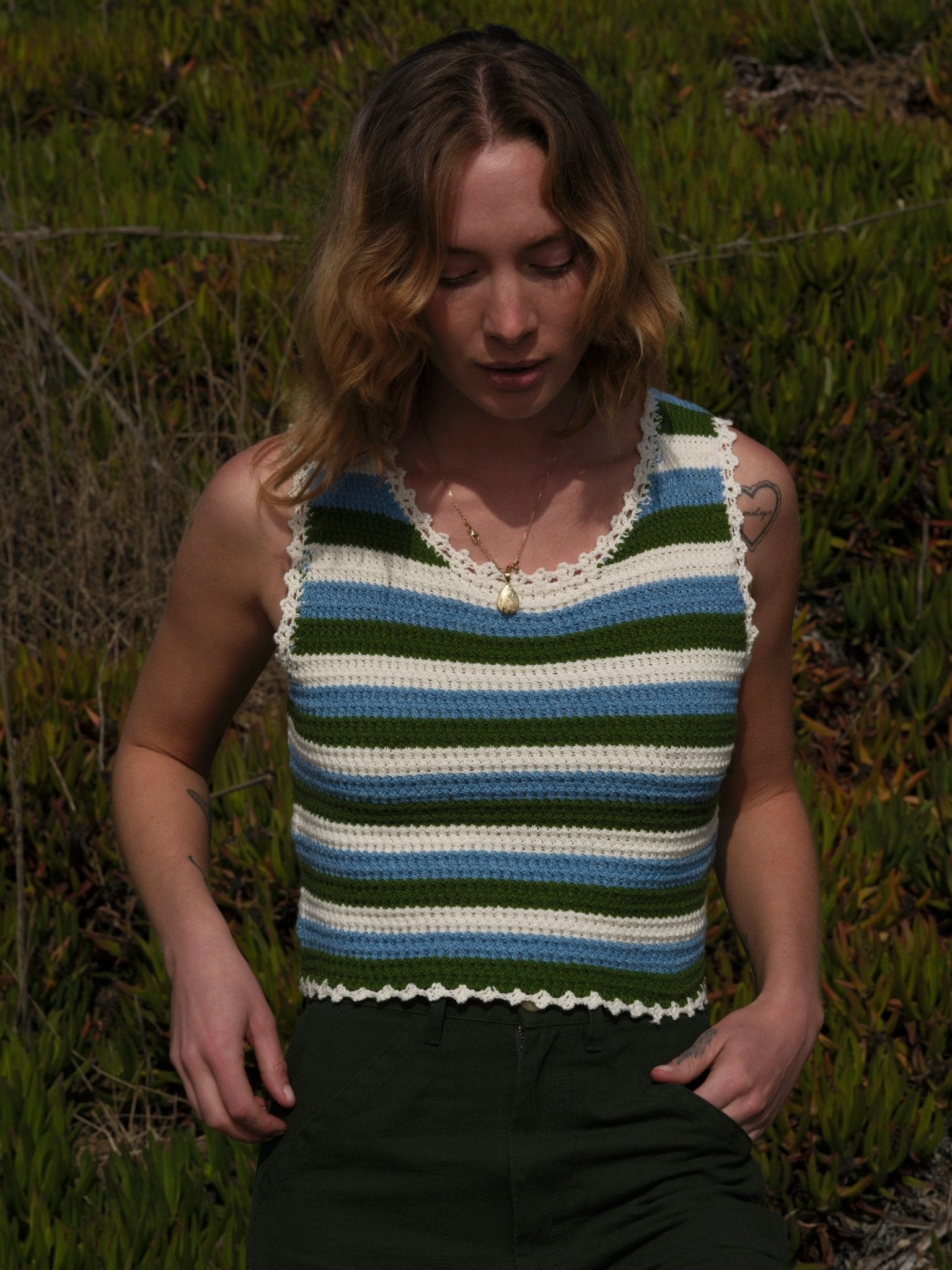 Crochet Beach Tank - Salt - Mollusk Surf Shop