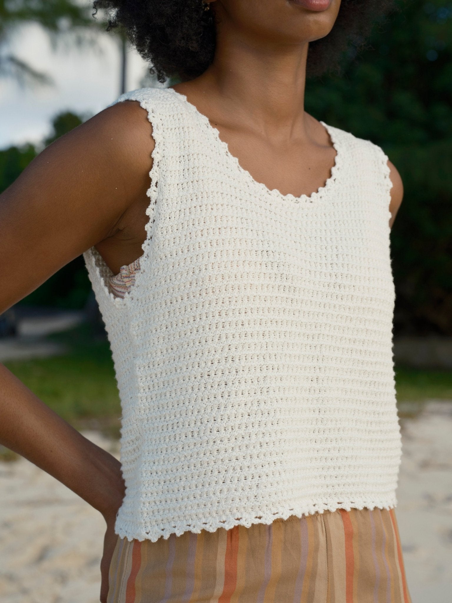Crochet Beach Tank - Salt - Mollusk Surf Shop