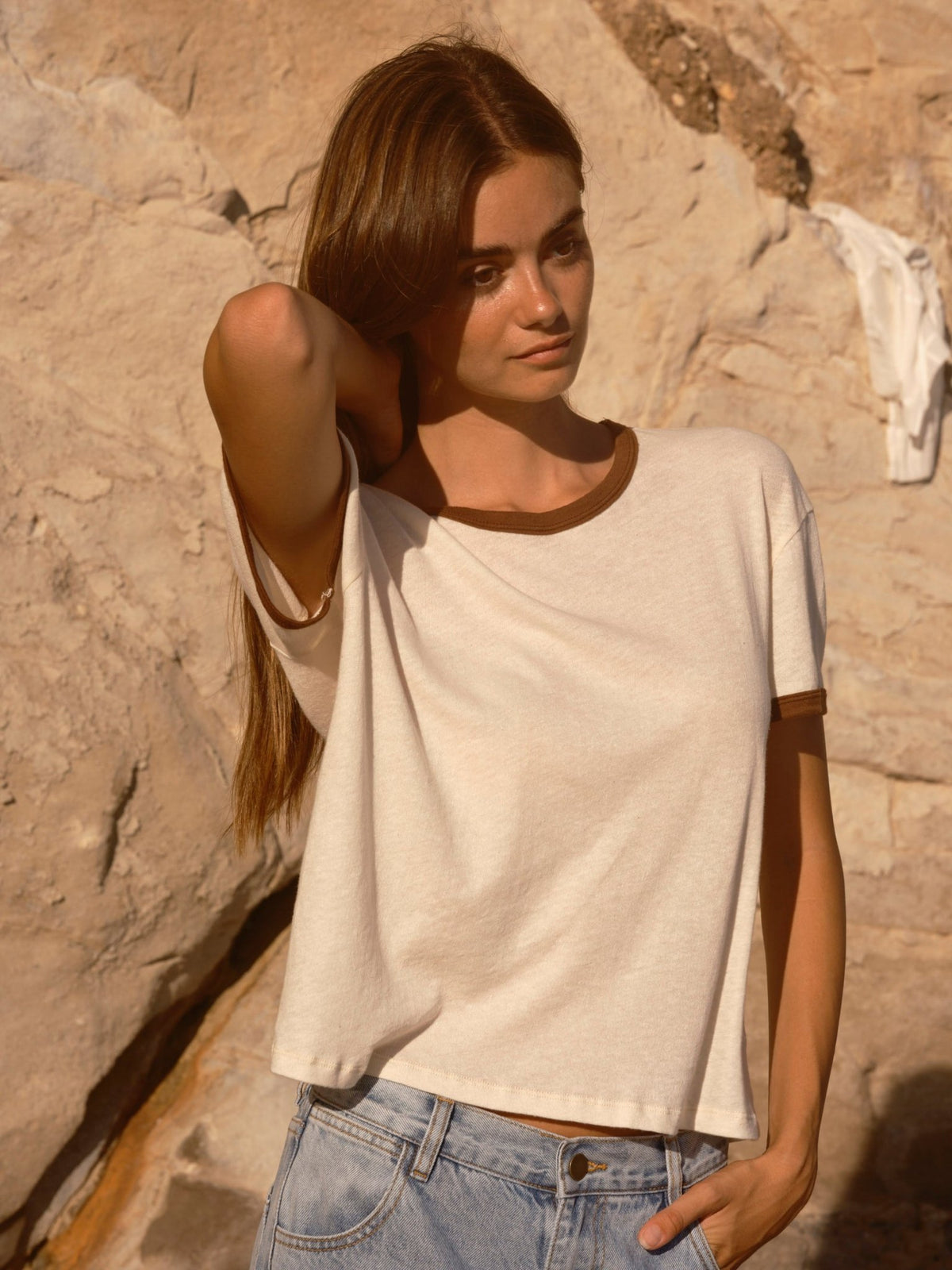 Featherweight Ringer Tee - XS - Mollusk Surf Shop