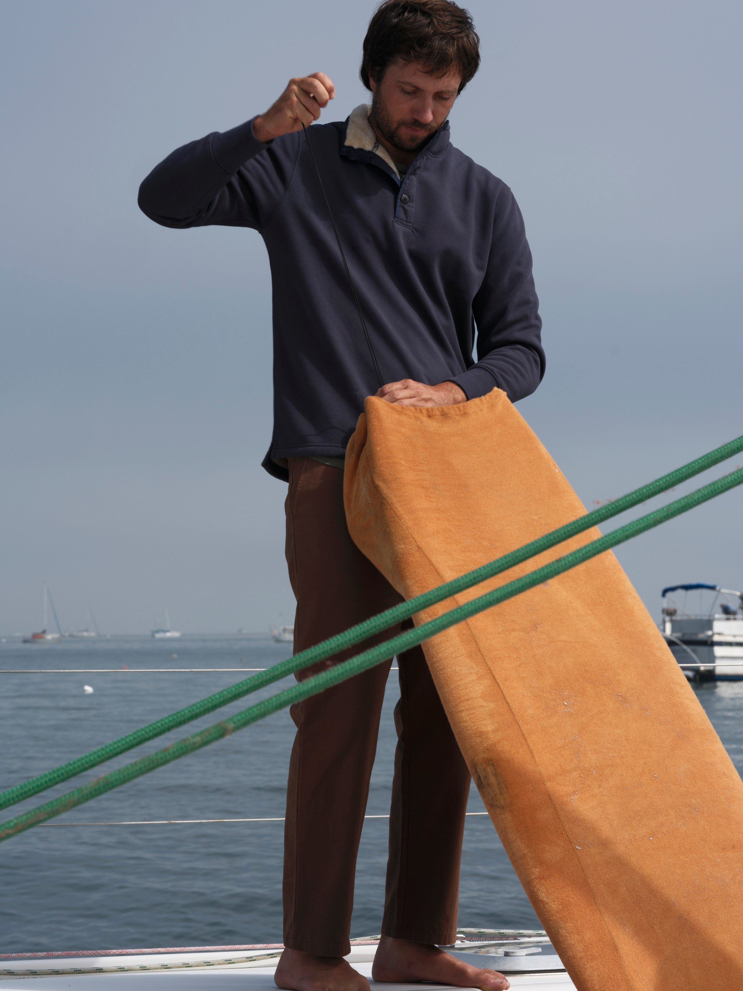 Fleece Lined Pullover - S - Mollusk Surf Shop
