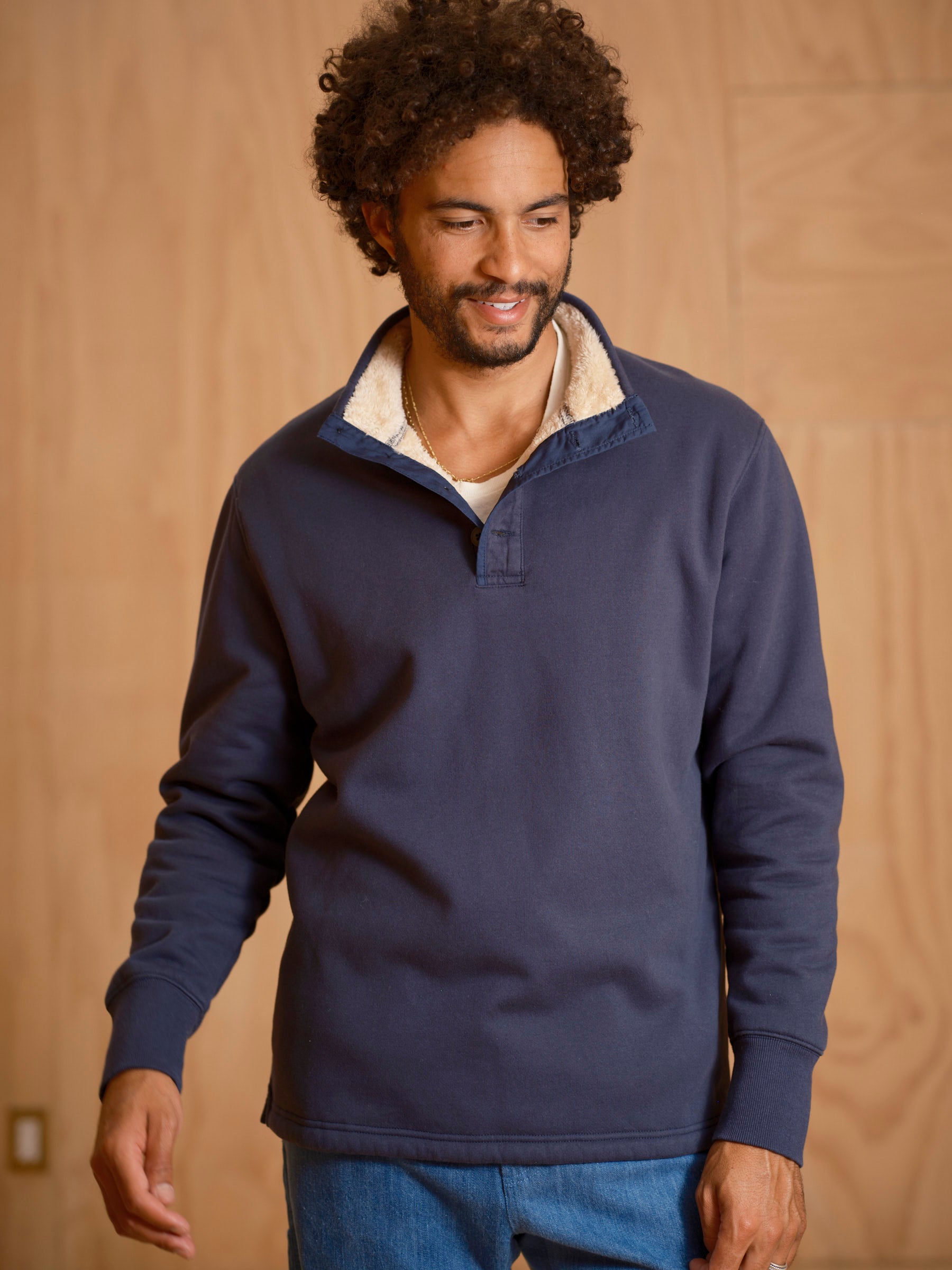 Fleece Lined Pullover - S - Mollusk Surf Shop