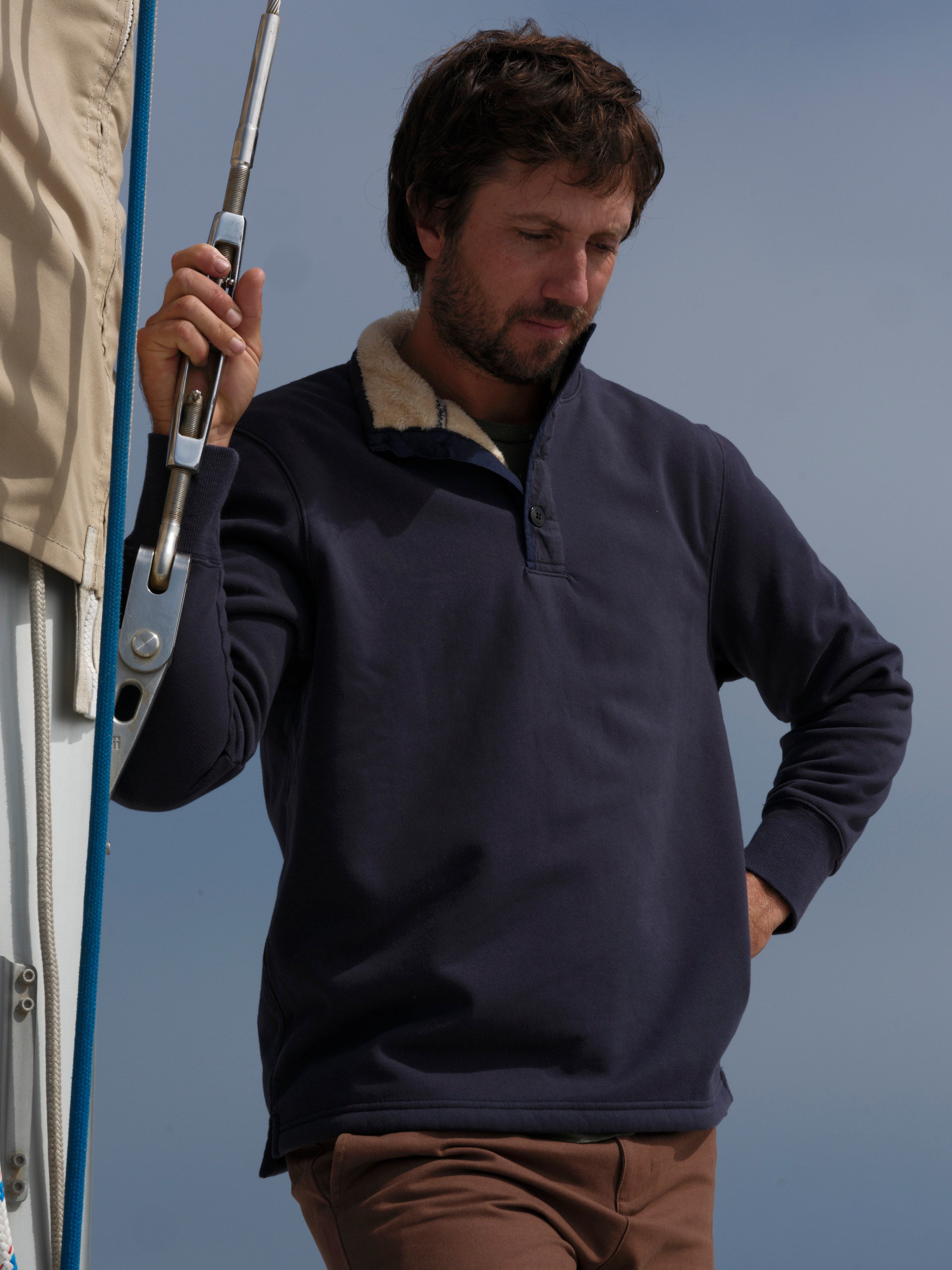 Fleece Lined Pullover - S - Mollusk Surf Shop