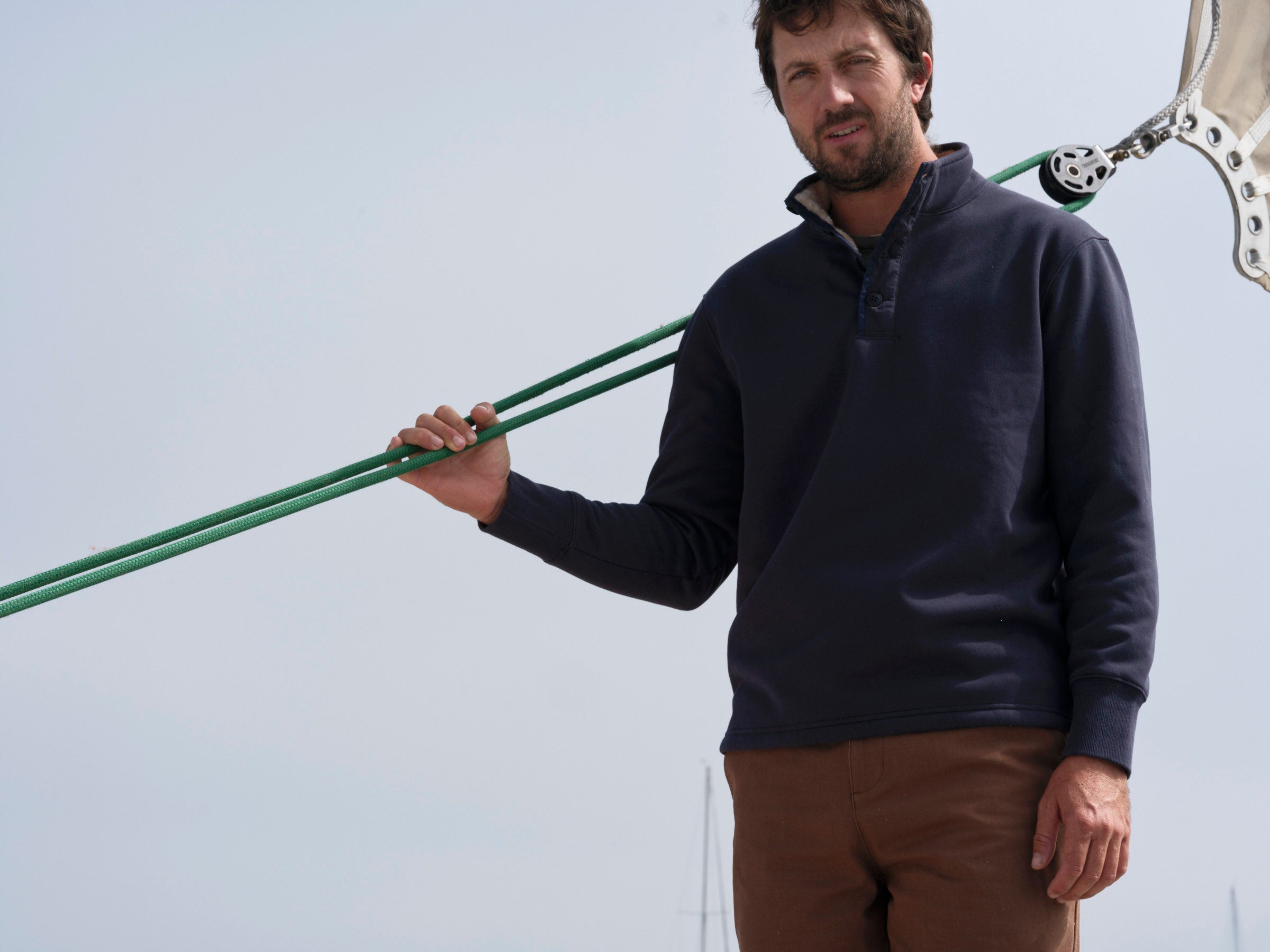Fleece Lined Pullover - S - Mollusk Surf Shop