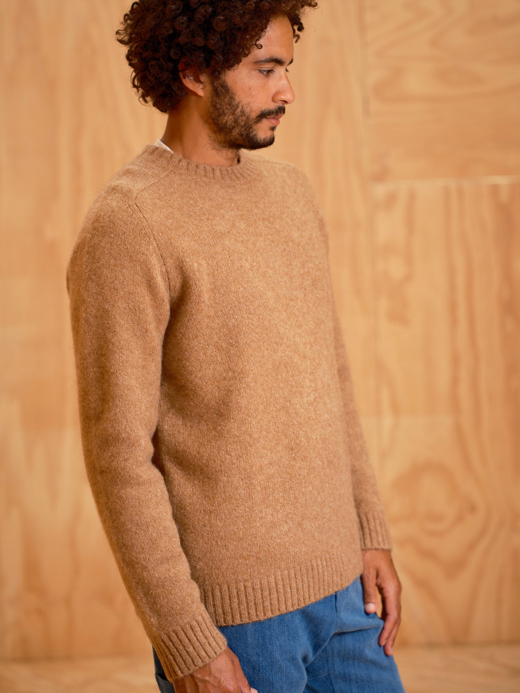 Fuzzy Cambridge Sweater - S - Mollusk Surf Shop - description