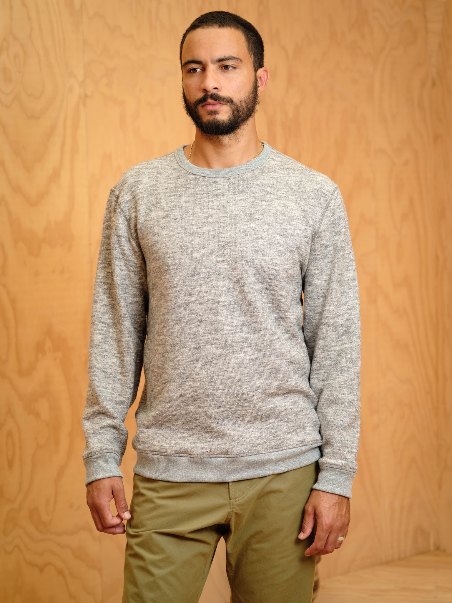 Heathered Crew - S - Mollusk Surf Shop