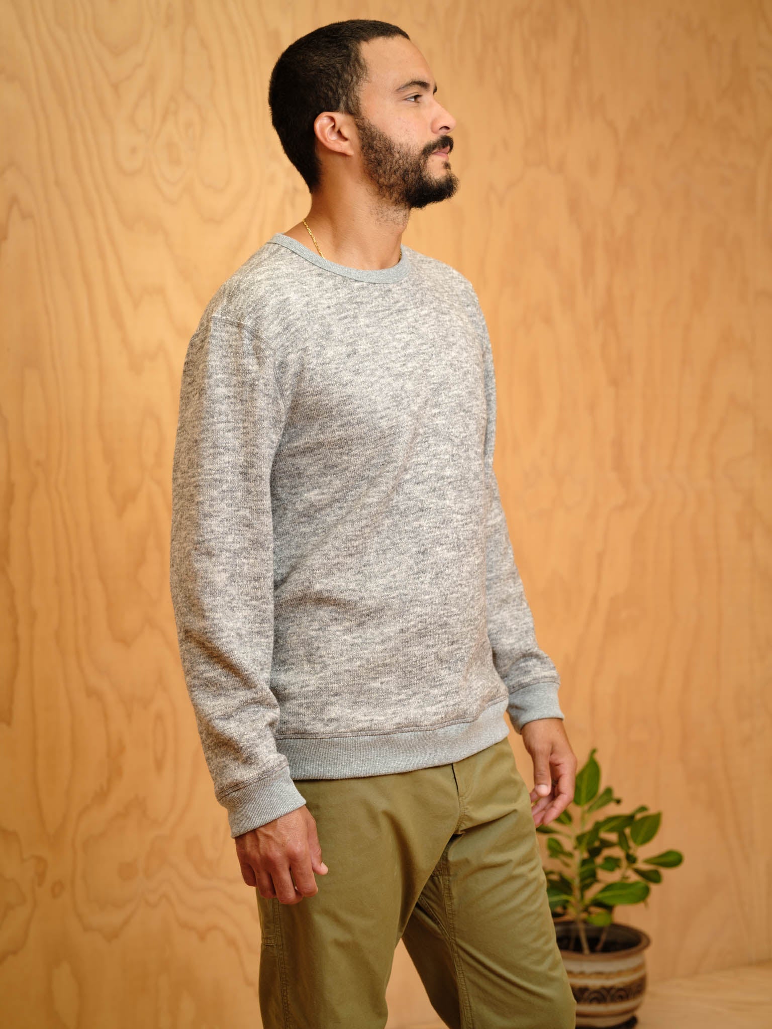 Heathered Crew - S - Mollusk Surf Shop