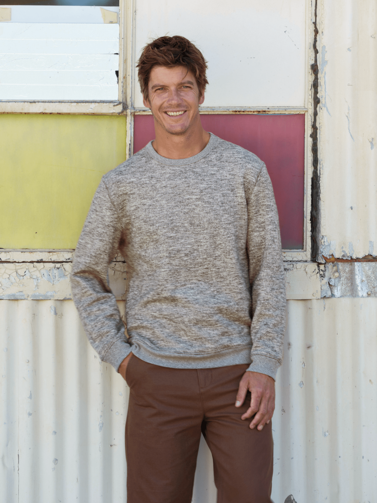 Heathered Crew - S - Mollusk Surf Shop