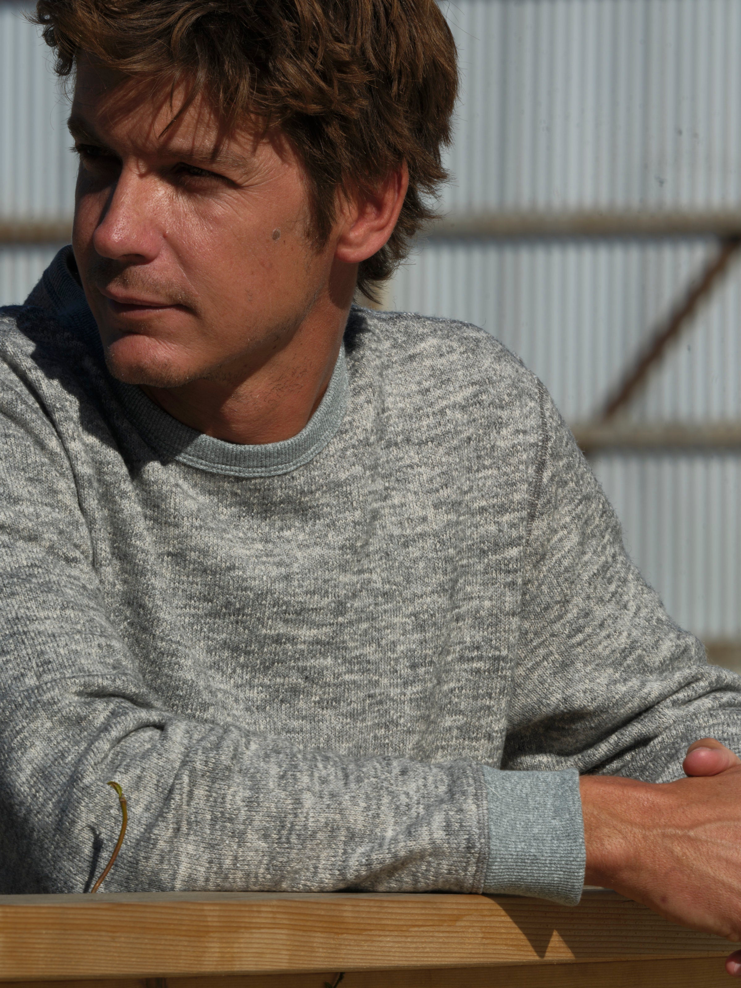 Heathered Crew - S - Mollusk Surf Shop