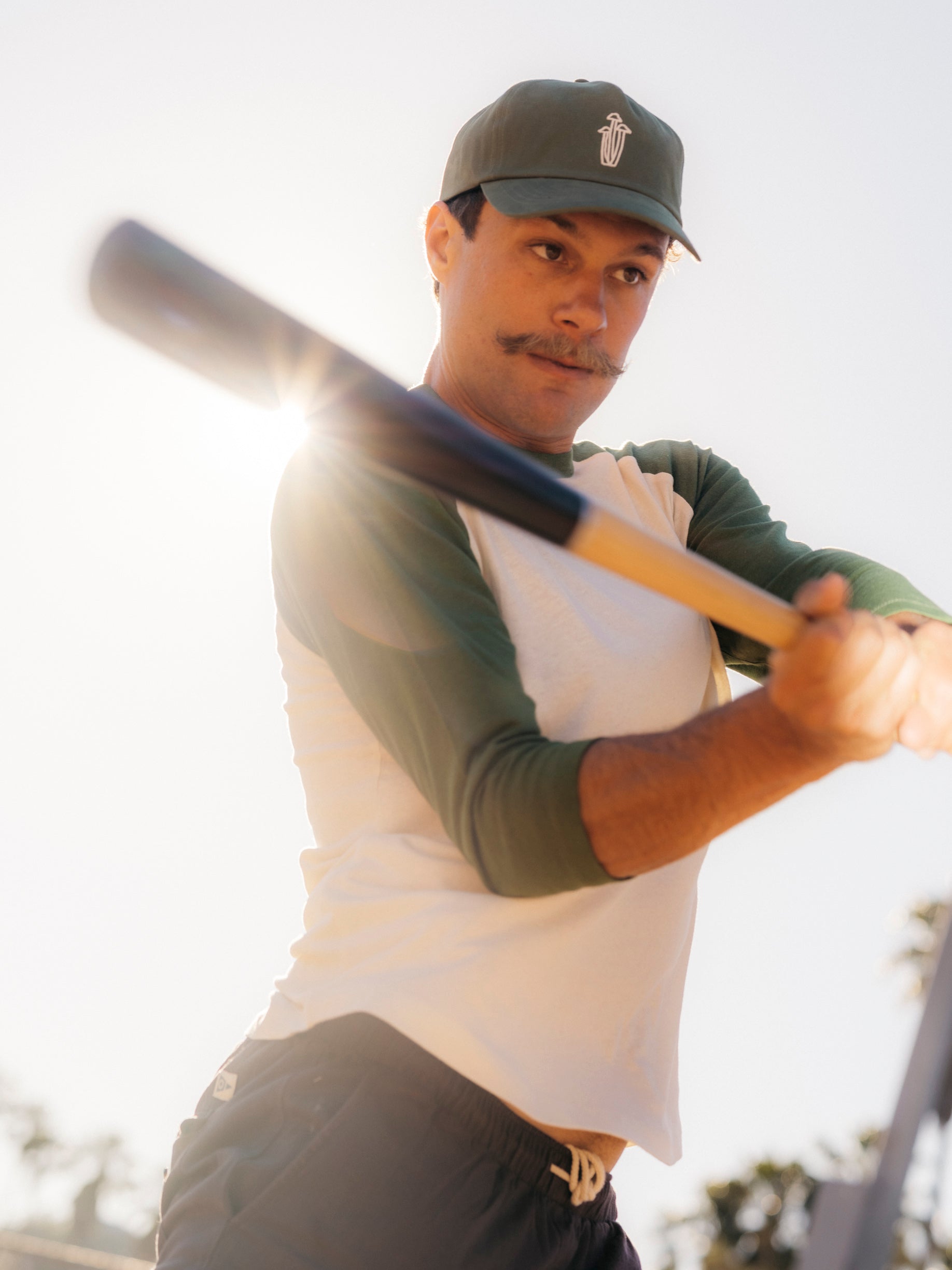 Hemp Baseball Tee - S - Mollusk Surf Shop