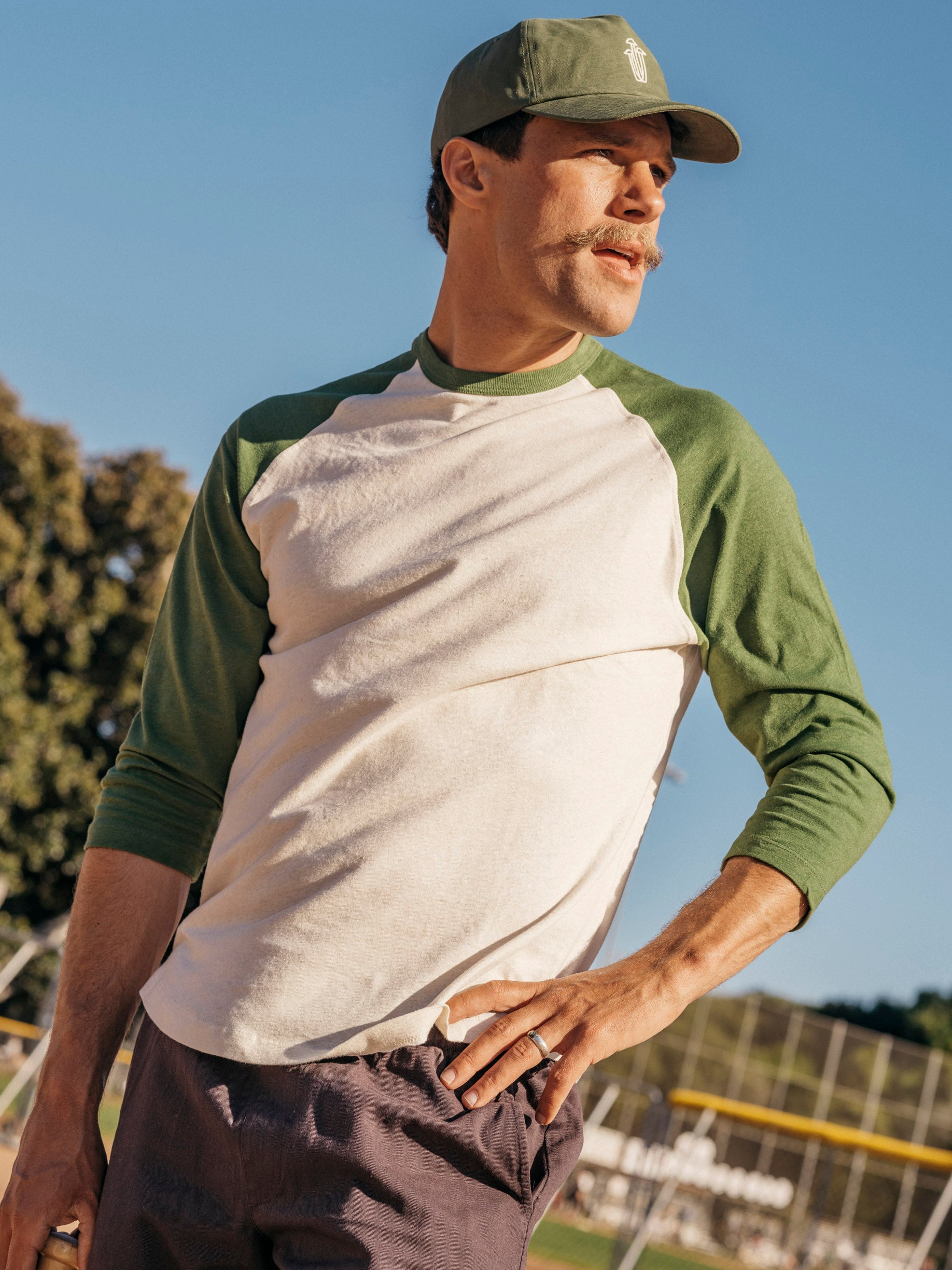 Hemp Baseball Tee - S - Mollusk Surf Shop