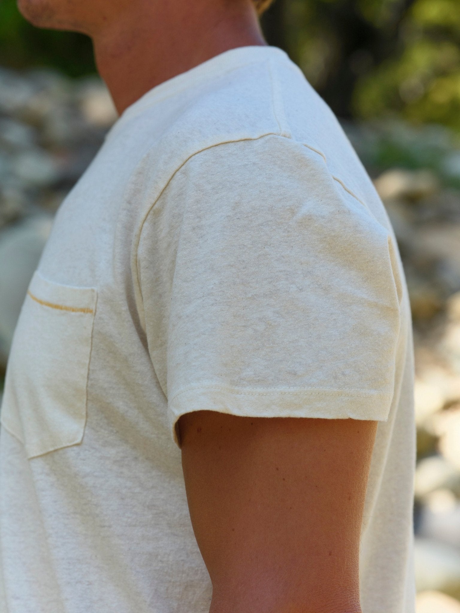 Hemp Pocket Tee - Denim Blue - Mollusk Surf Shop