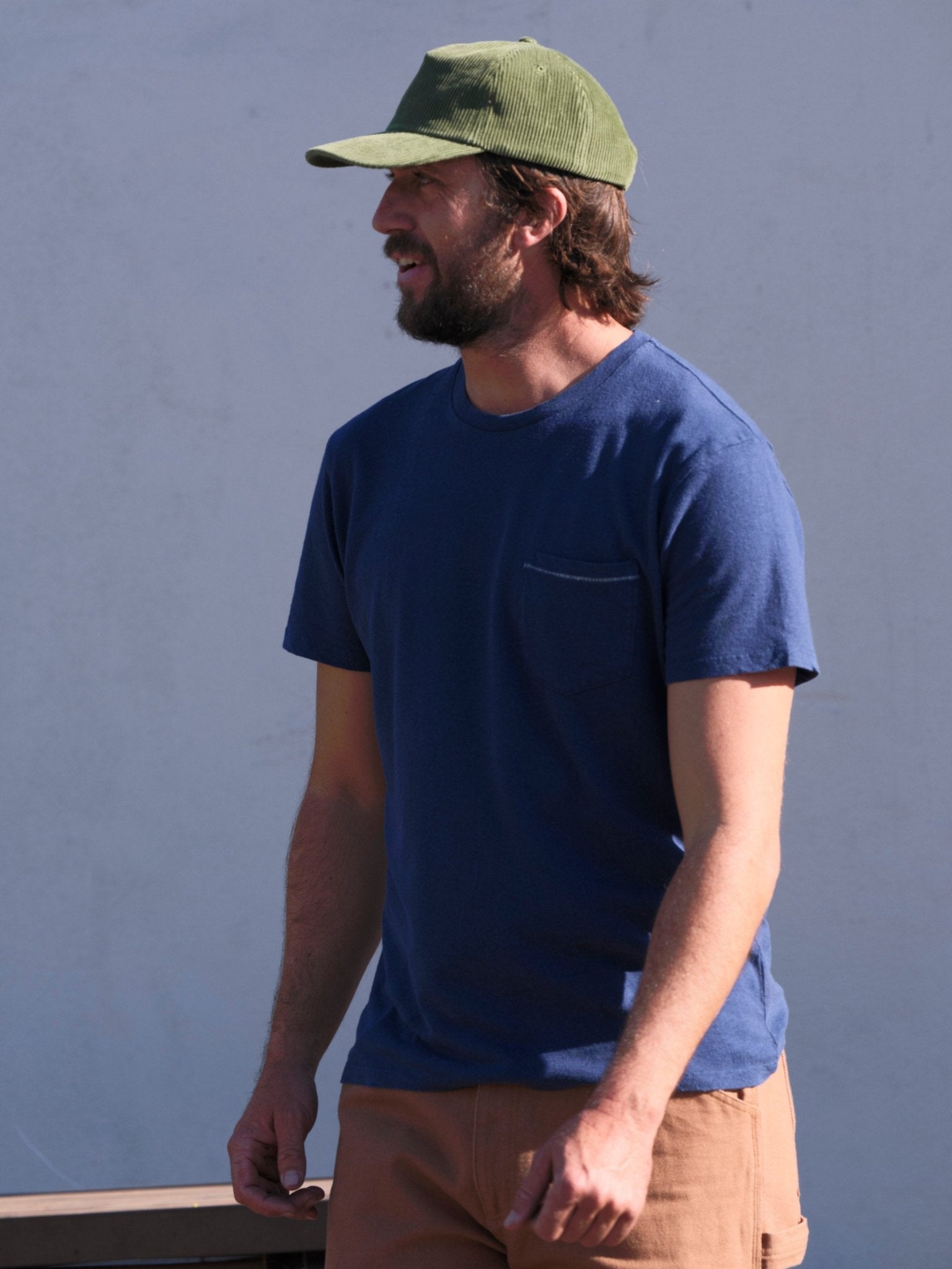 Hemp Pocket Tee - Denim Blue - Mollusk Surf Shop