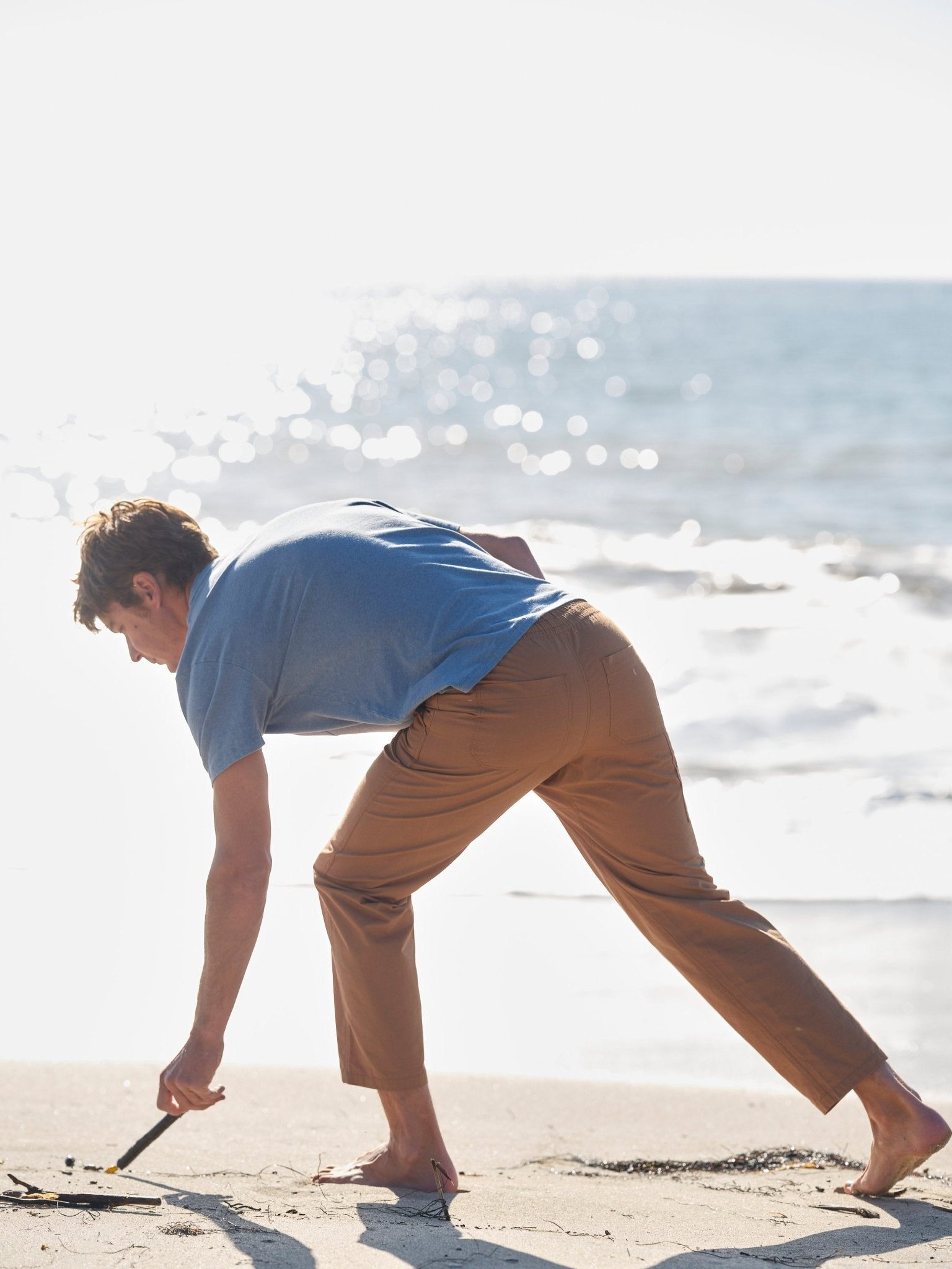 Hemp Pocket Tee - Denim Blue - Mollusk Surf Shop