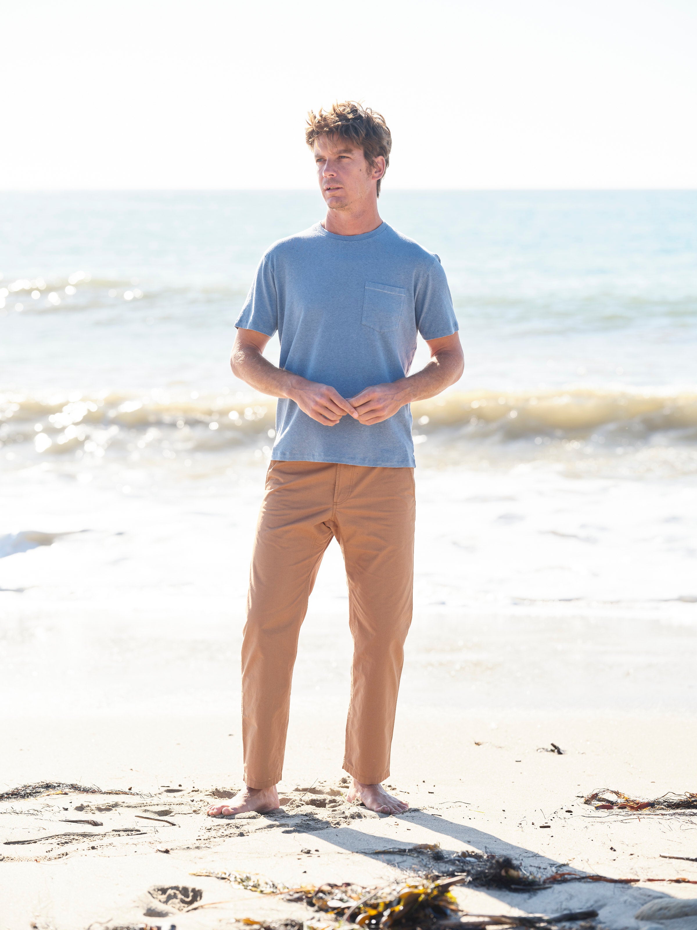 Hemp Pocket Tee - S - Mollusk Surf Shop
