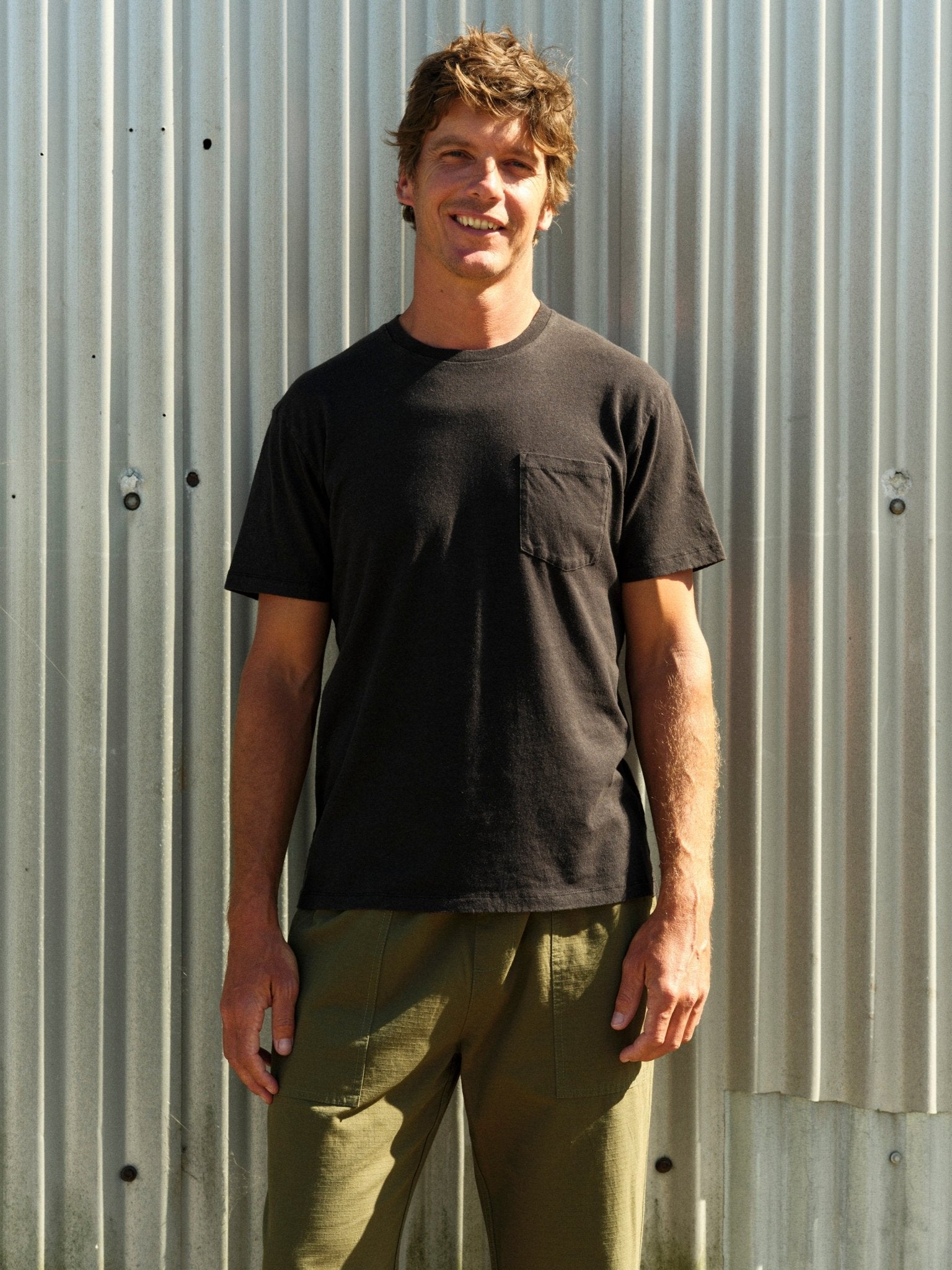 Hemp Pocket Tee - S - Mollusk Surf Shop