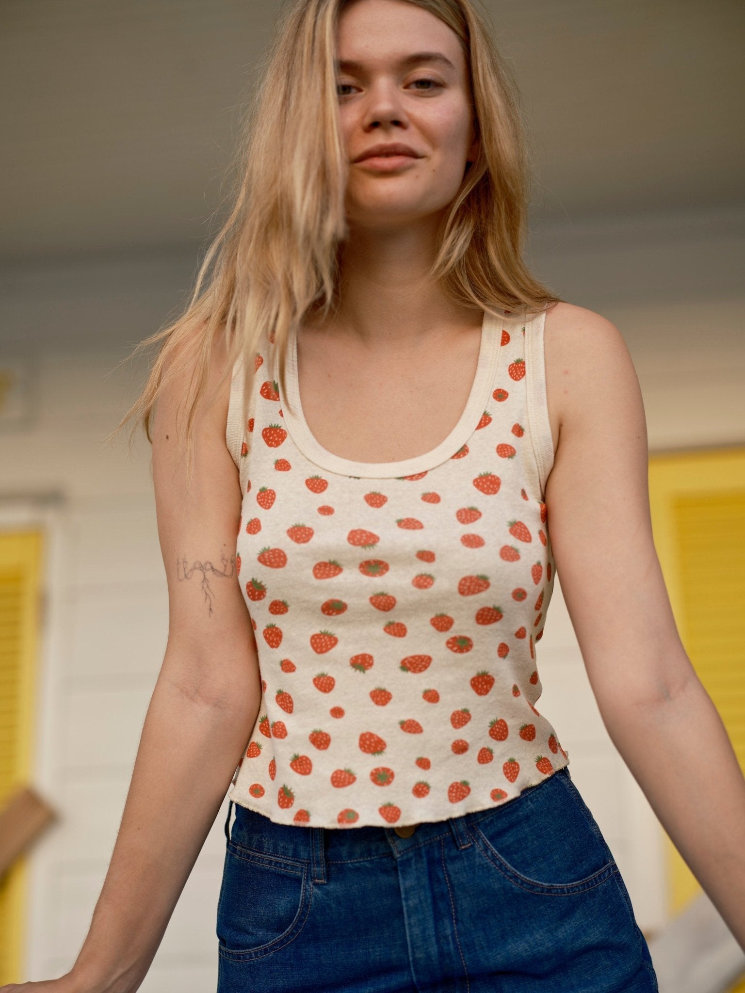 Hemp Rib Tank - Strawberry - Mollusk Surf Shop