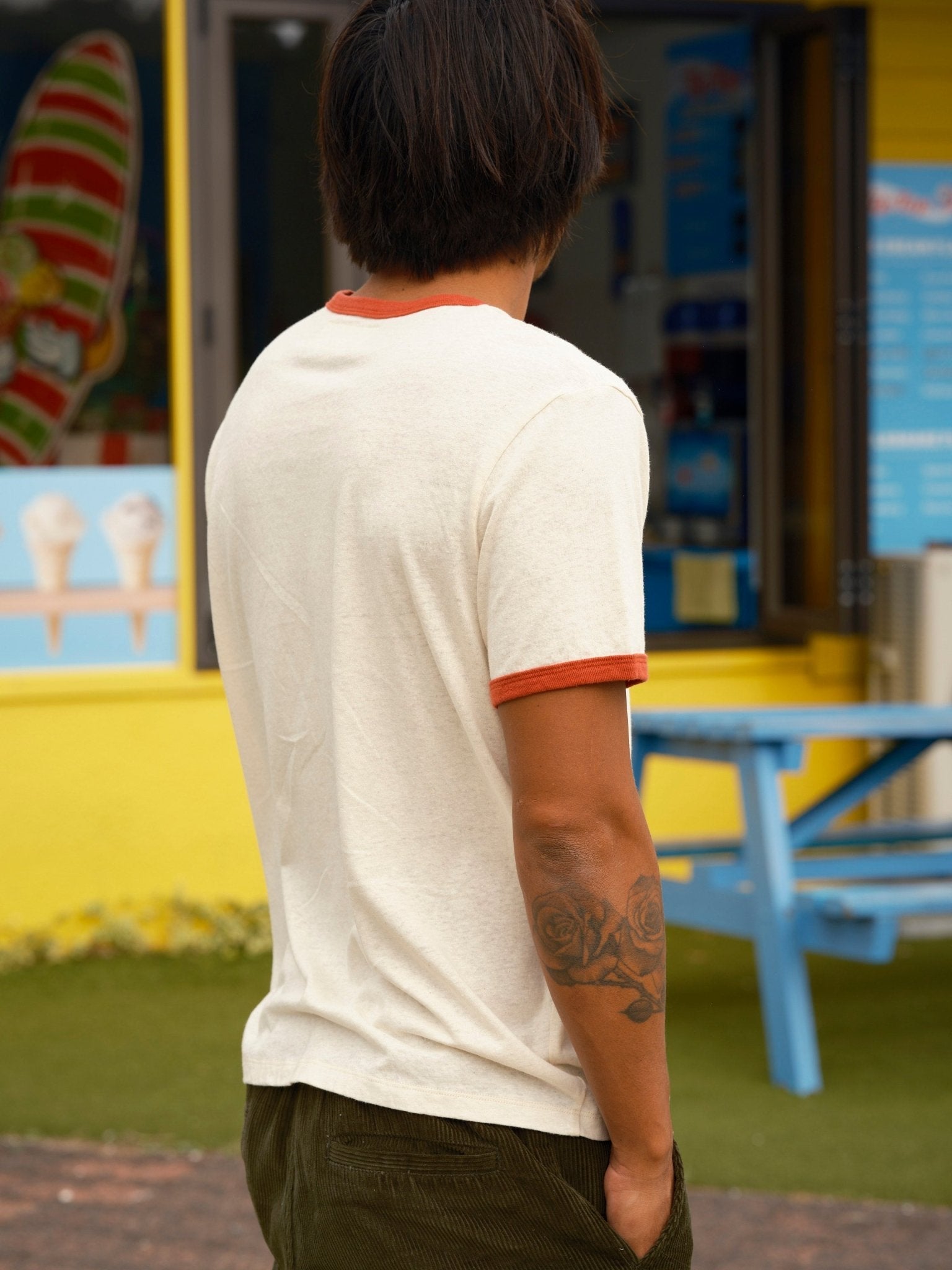 Hemp Ringer Tee - Navy - Mollusk Surf Shop