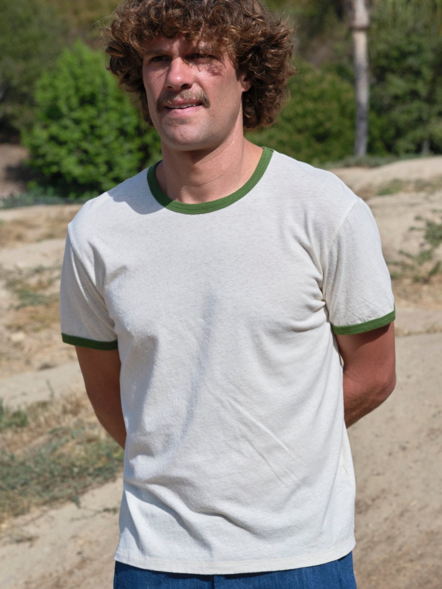 Hemp Ringer Tee - Rover Green - Mollusk Surf Shop
