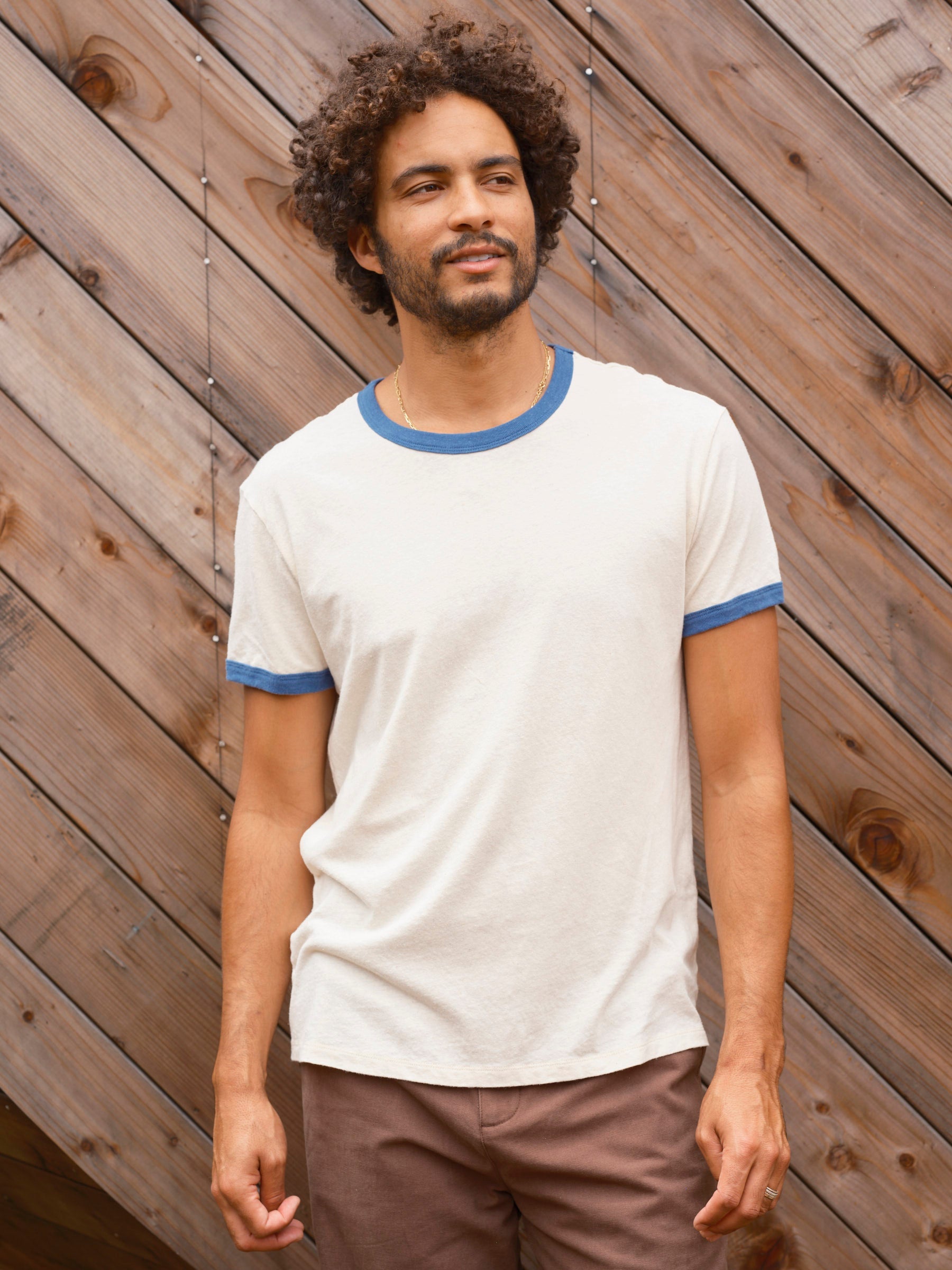 Hemp Ringer Tee - S - Mollusk Surf Shop