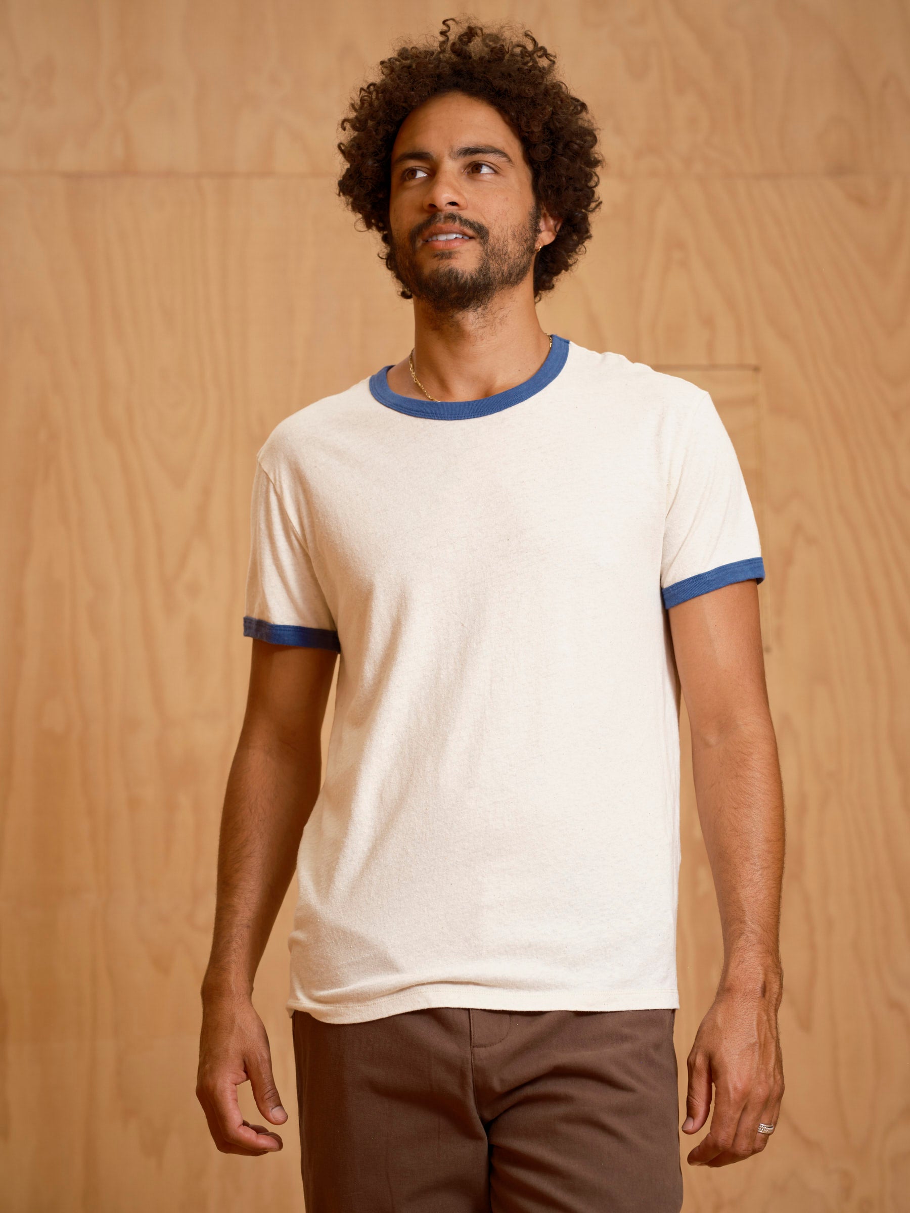 Hemp Ringer Tee - S - Mollusk Surf Shop